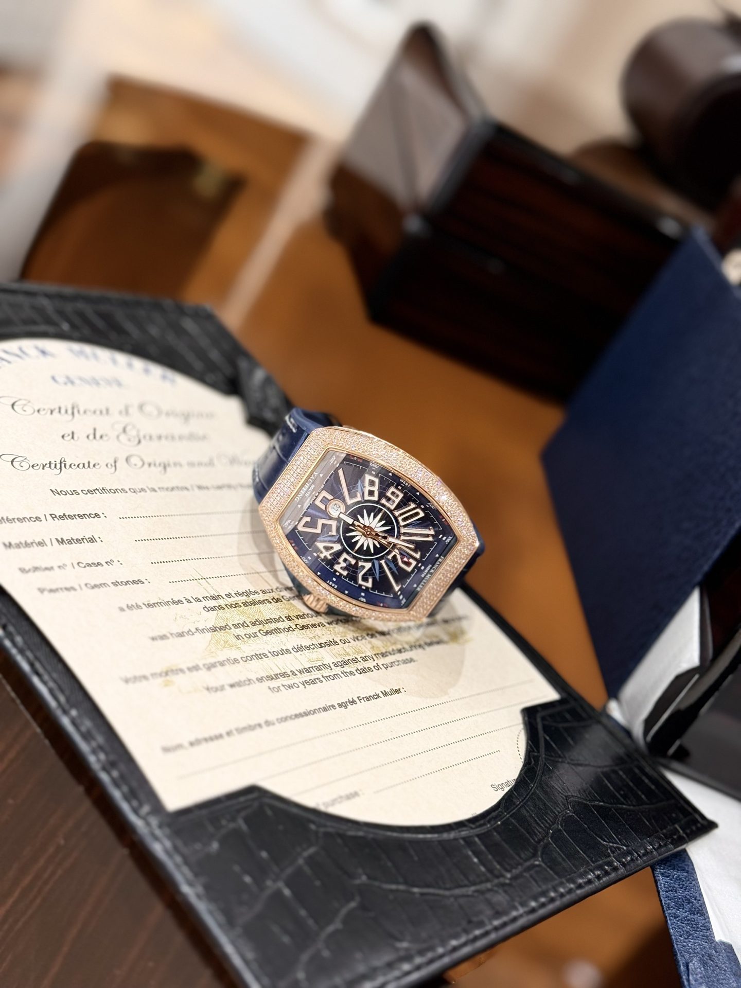 Franck Muller Replica 11 Watch Vanguard Yachting V45 SC DT Blue ABF 45mm