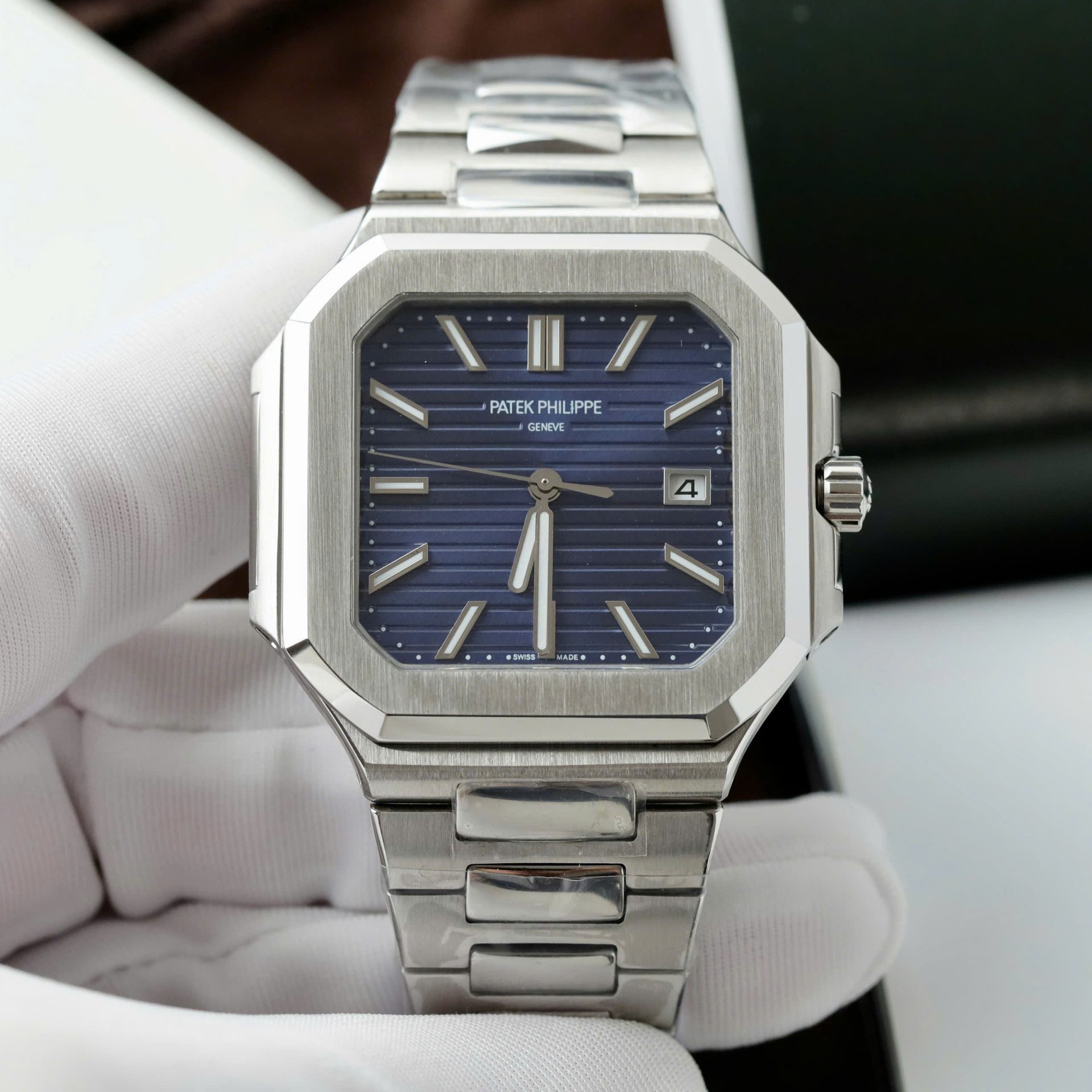 Patek Philippe Best Replica Watches Cubitus 5821 Blue Dial Automatic Movement TW Factory 45mm