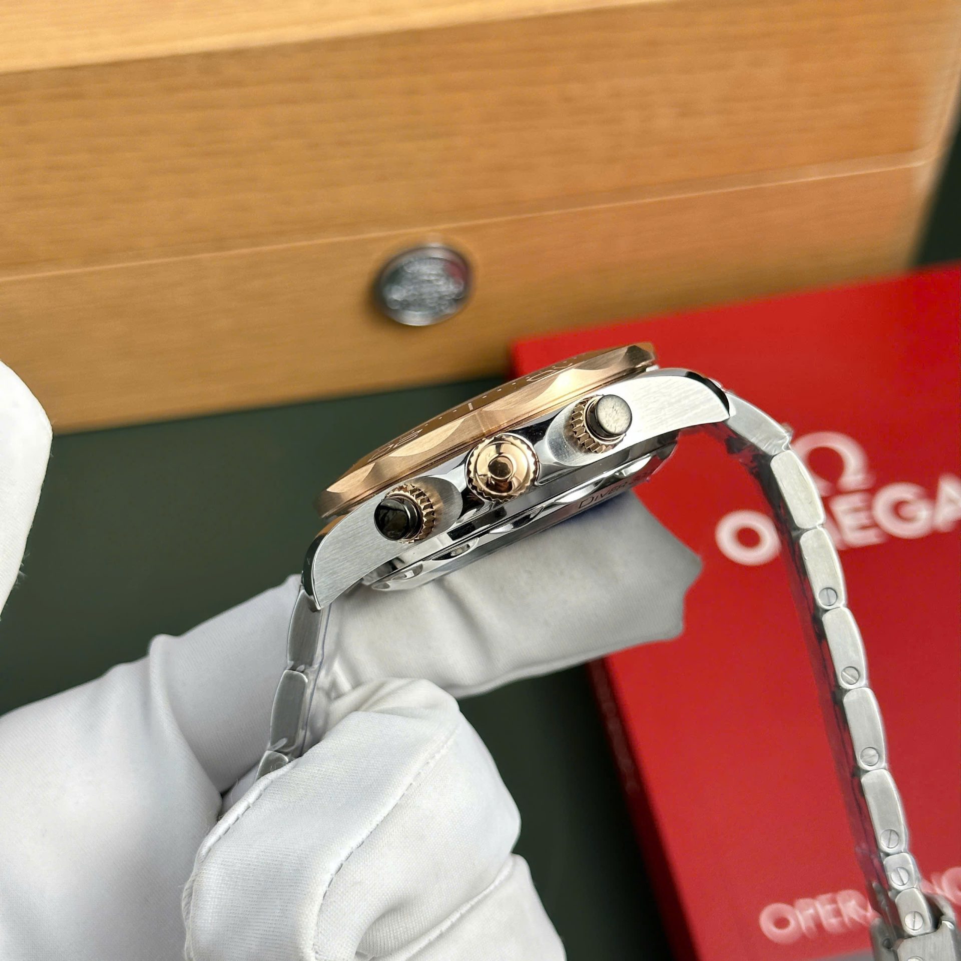 Omega Seamaster Diver 300M Chronograph Replica Watches Black Dial N1 Factory 44mm