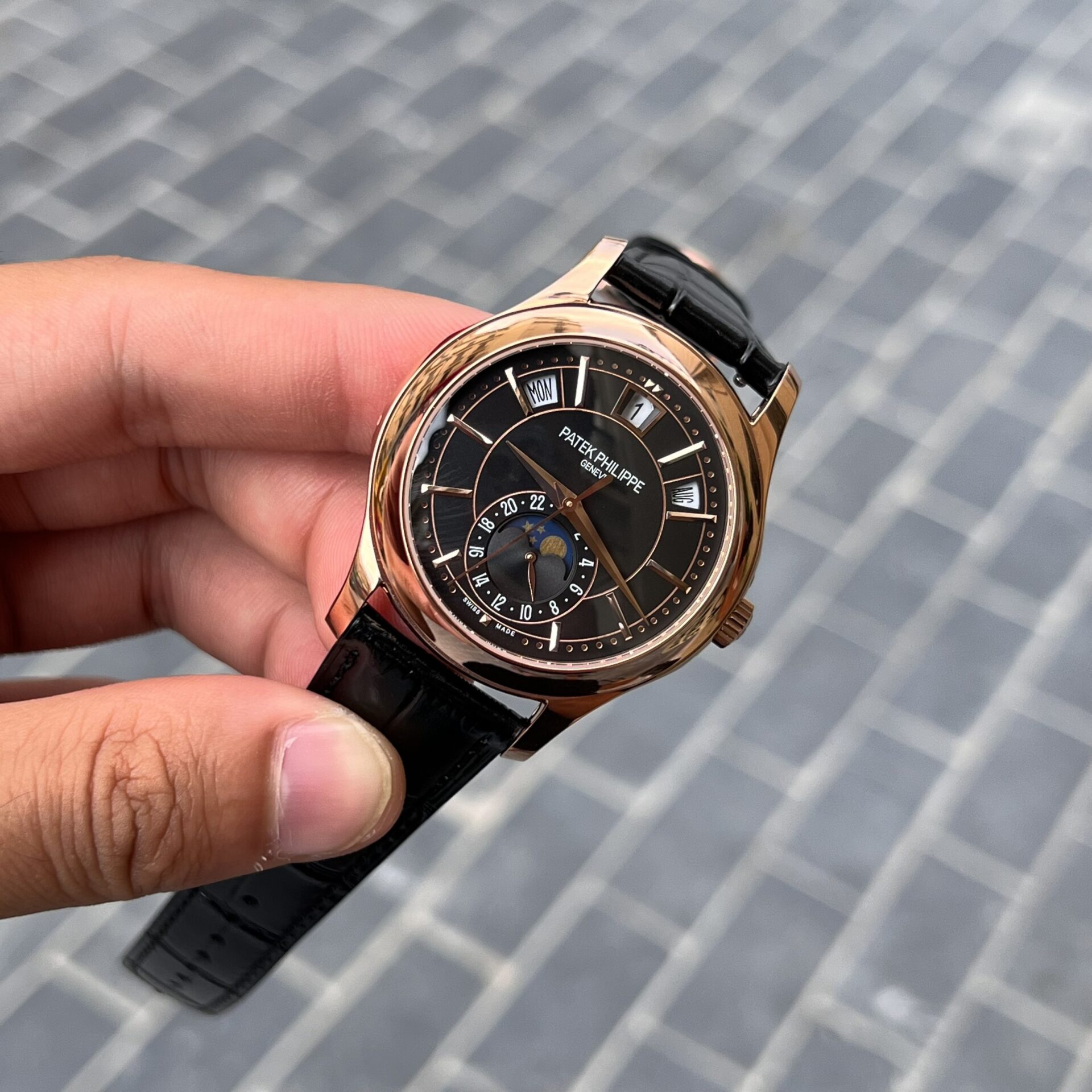 Patek Philippe Replica Watch Complications 5205R Black Dial 40mm