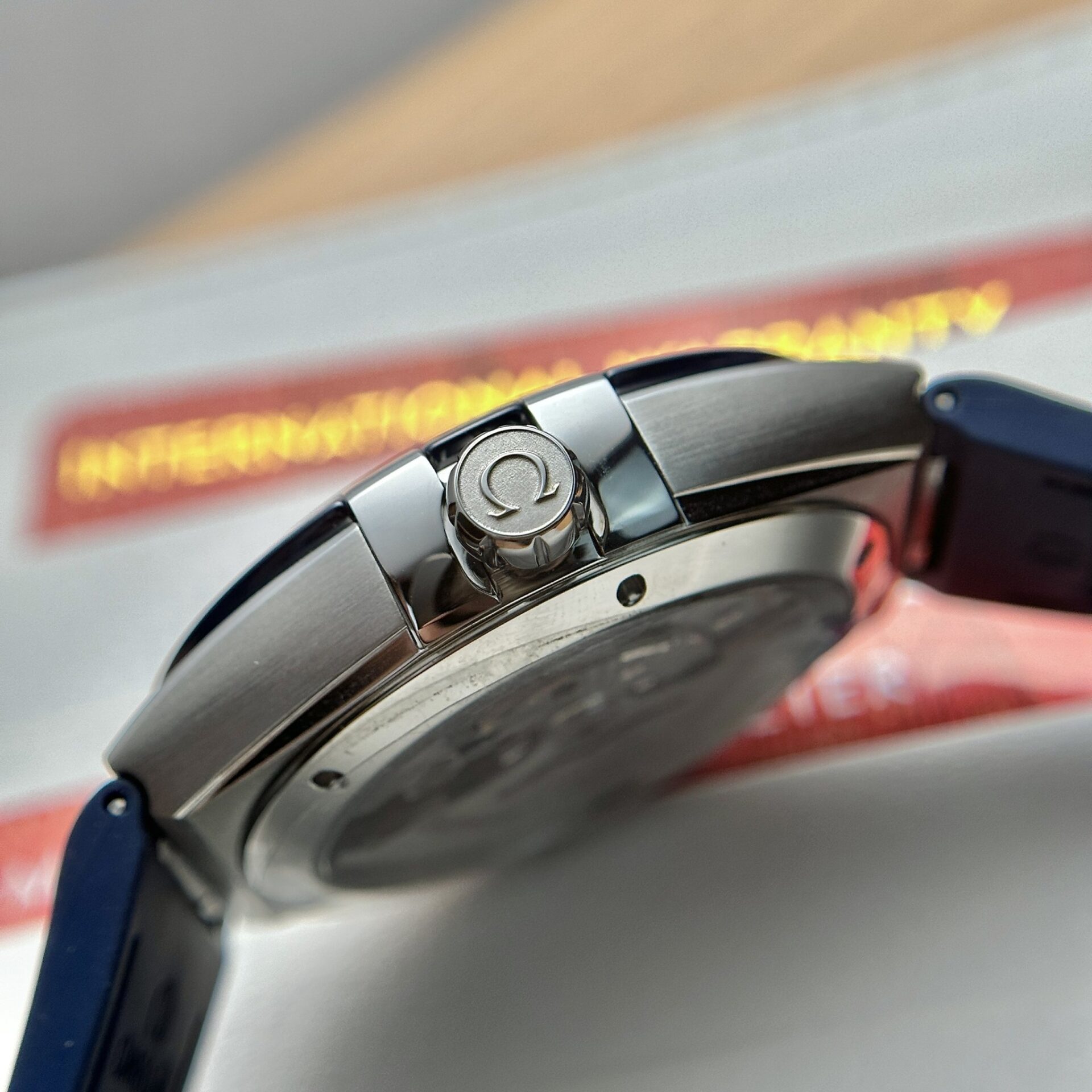 Omega Replica 1:1 Watch Constellation Blue Leather Strap VS Factory 41mm