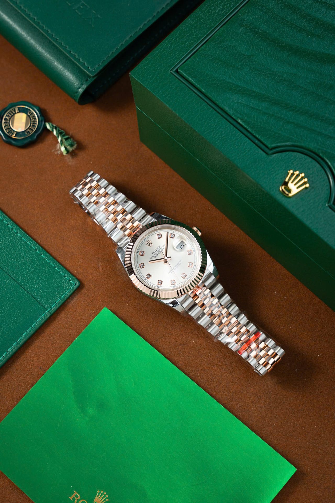 Rolex Copies Watch DateJust 126331 Dial Sundust Custom Gold Wrapped GM Factory 41mm