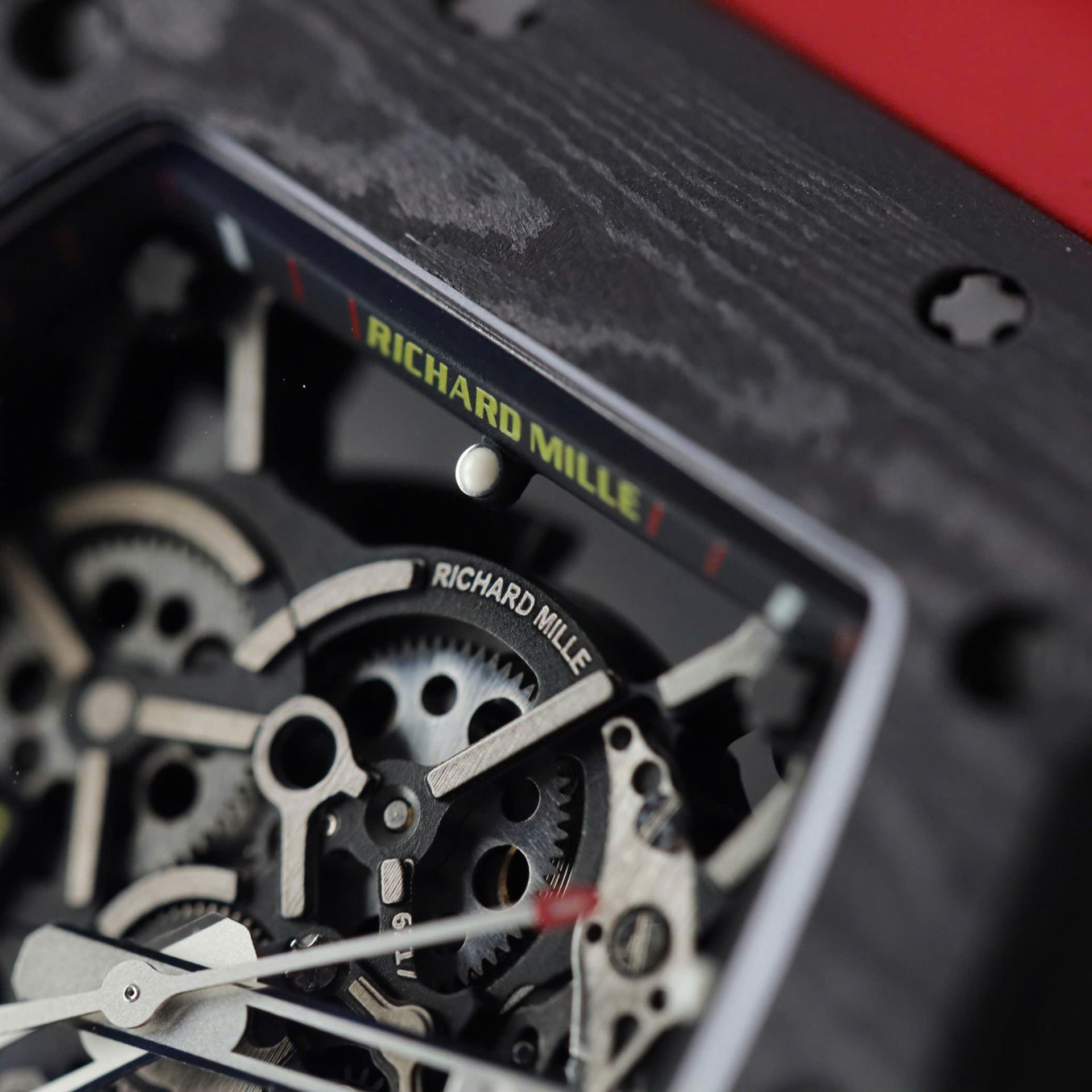 Richard Mille Rm35-02 Red Imitation Watches Carbon Super Light 77 GRams ZF Factoy 44mm