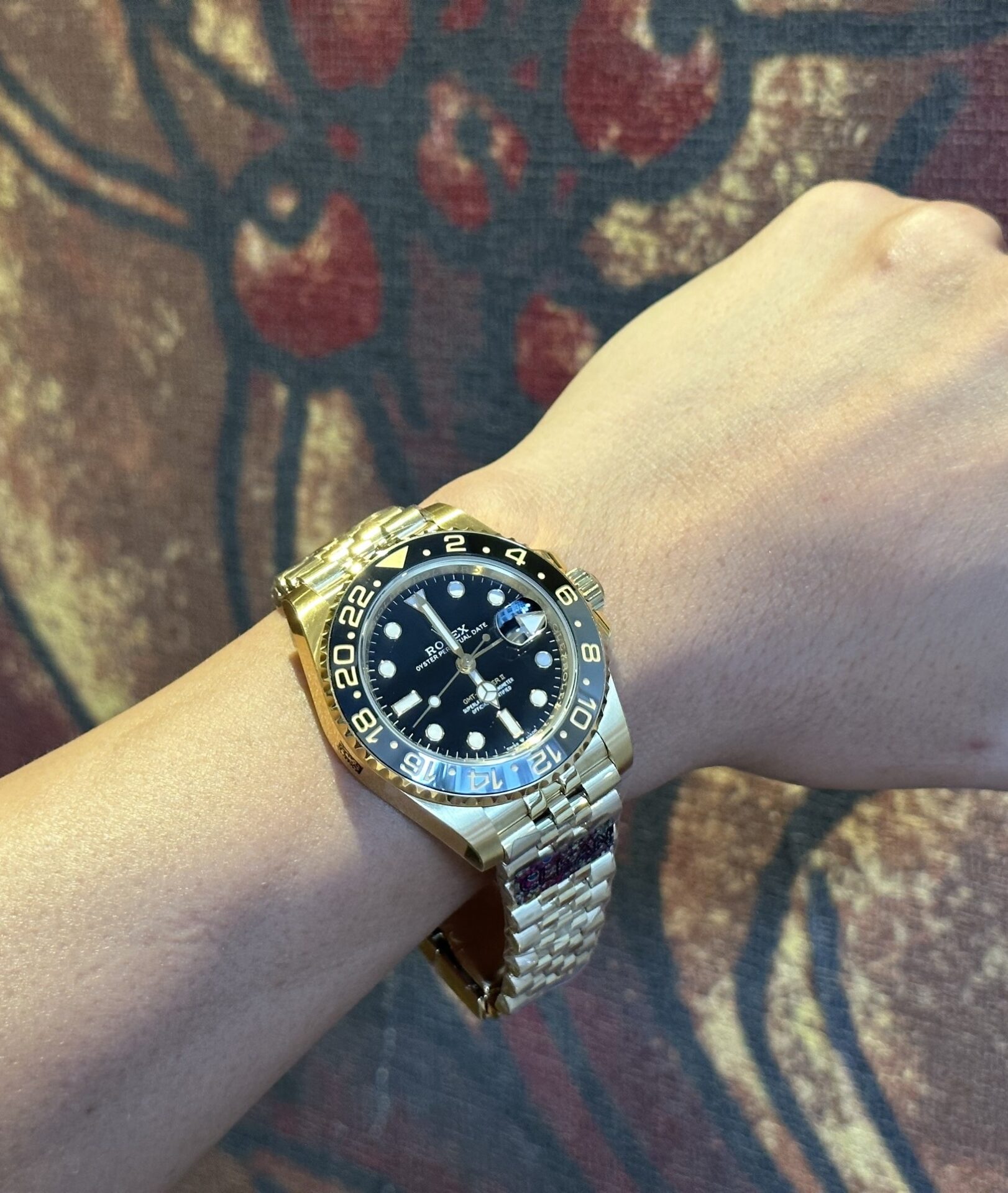 Rolex Replica 1:1 Watch GMT-Master II 126718GRNR Gold Plated Factory Clean 40mm