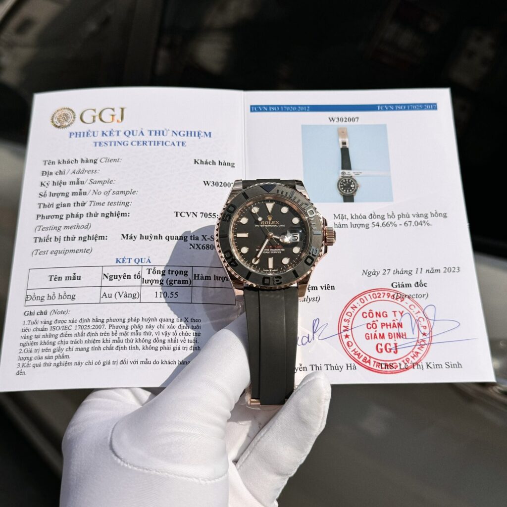 Rolex Yacht-Master Replica 11 Watch Gold Wrapped Black Dial 40mm