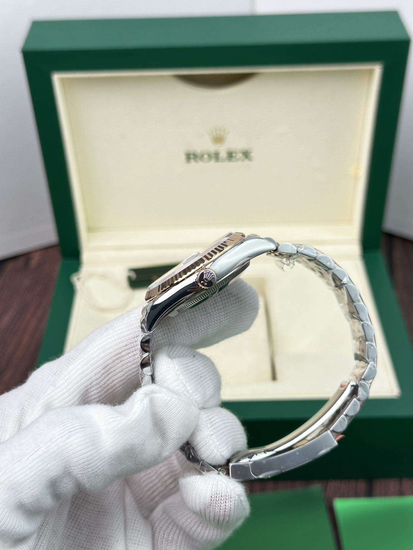 Rolex Replica 11 Watch Datejust Rose Gold Plated Chocolate Dial EW Factory 36mm