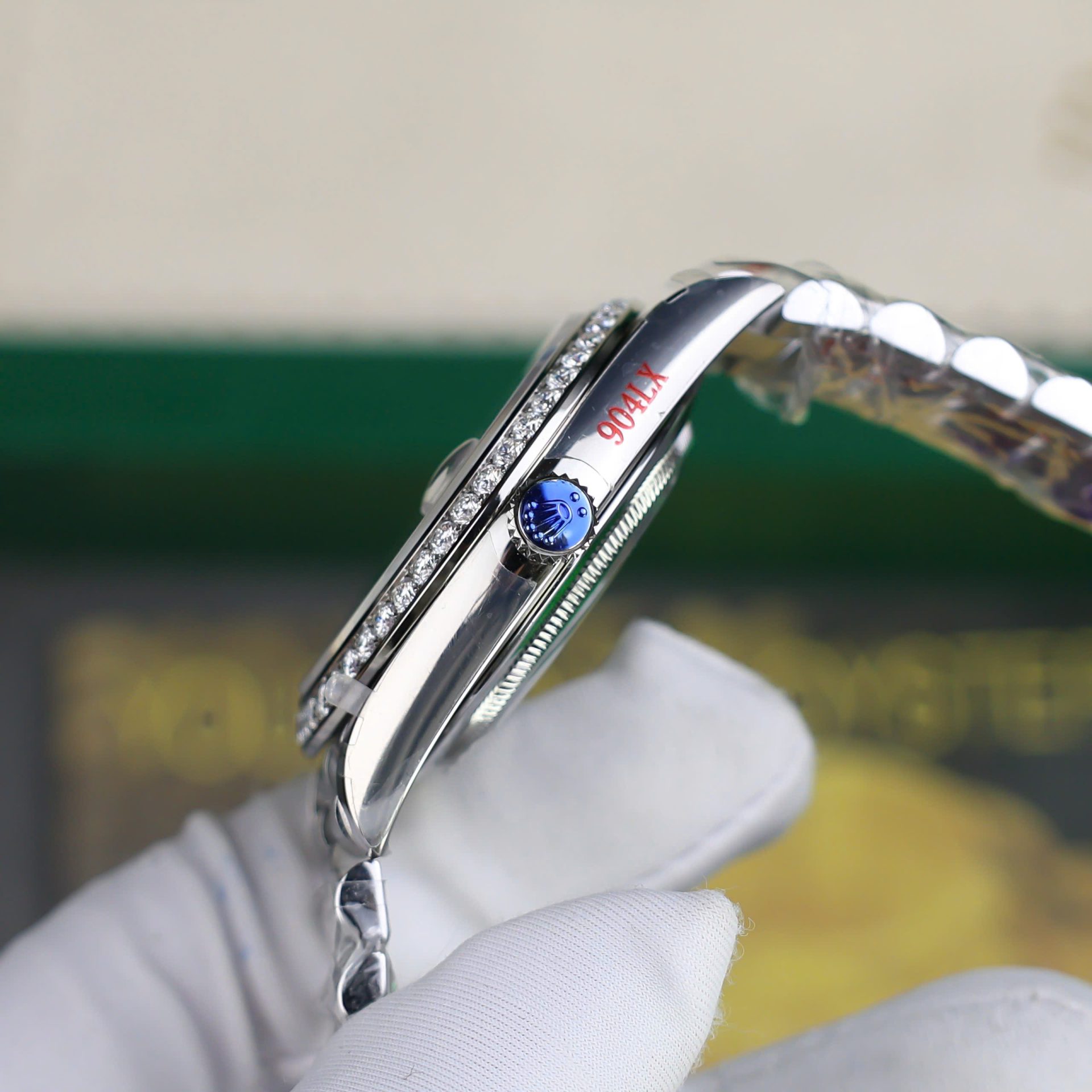 Rolex Day-Date Best Copies Watch Diamonds Moissanite Custom GM Factory 40mm