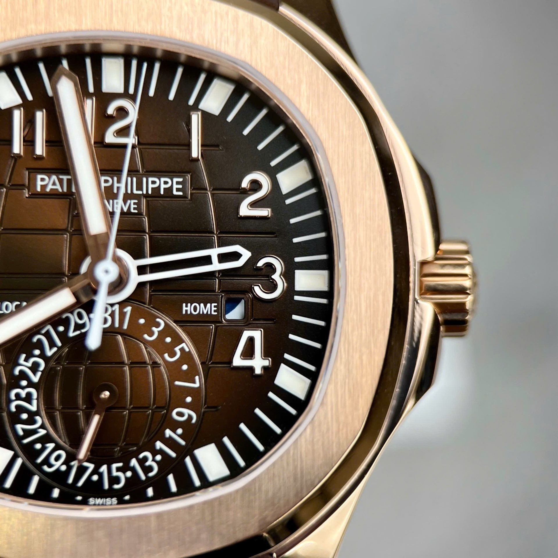 Patek Philippe Aquanaut 5164 Brown Dial Custom 18K Gold Wrapped 40.8mm
