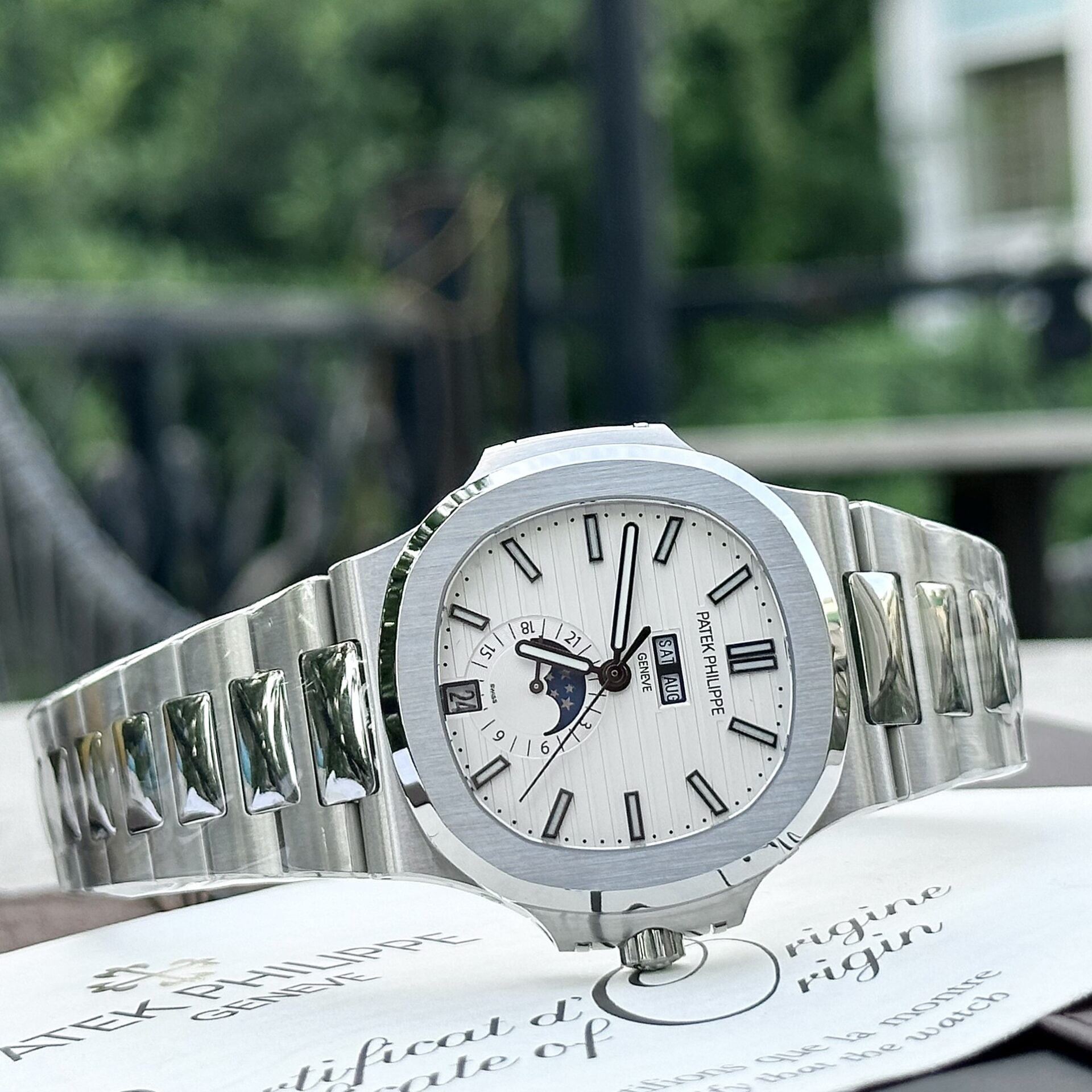 Patek Philippe Nautilus 5726 Replica 1:1 Watch White Dial PPF 40.5mm