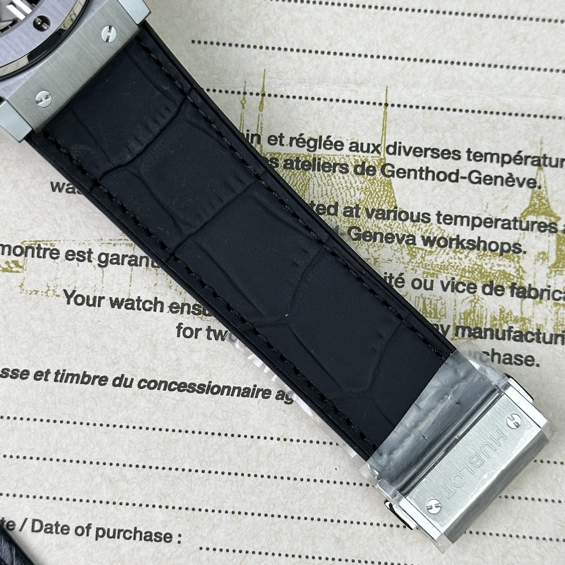 Hublot Replica 1:1 Watch Classic Fusion Aerofusion Moonphase Leather Strap 45mm