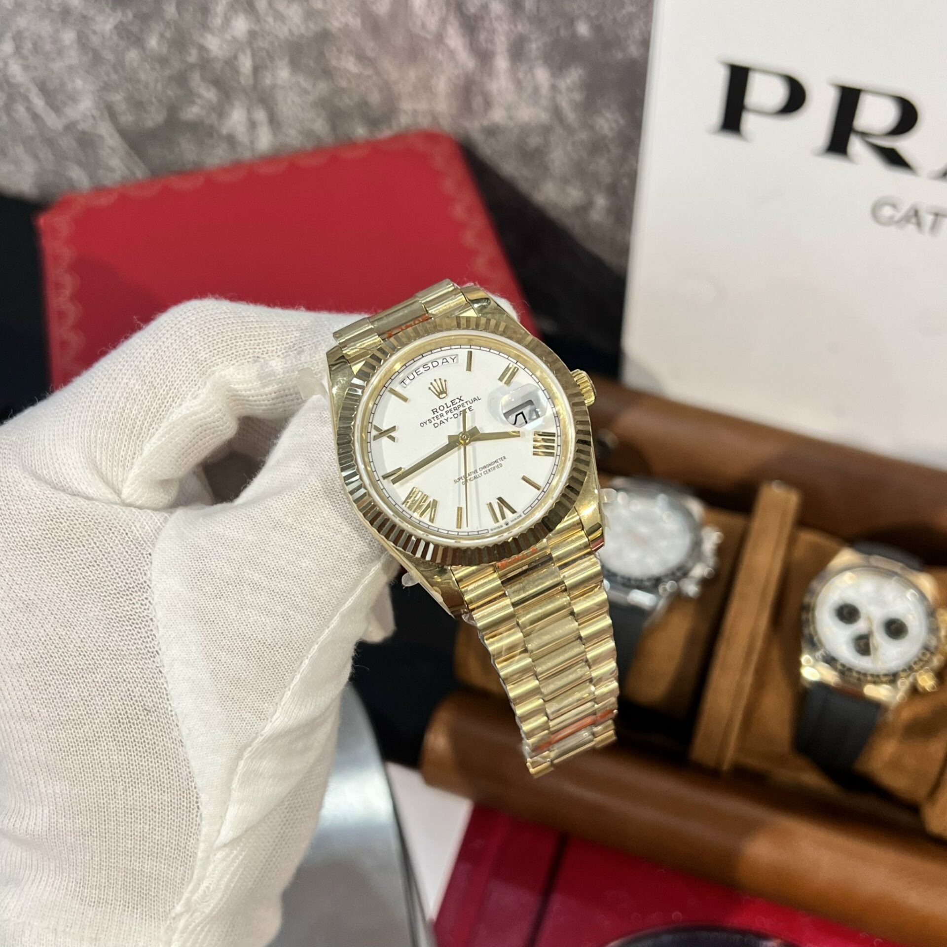 Rolex Replica 1:1 Watch Day-Date 228238 White Dial Factory GM V2 40mm