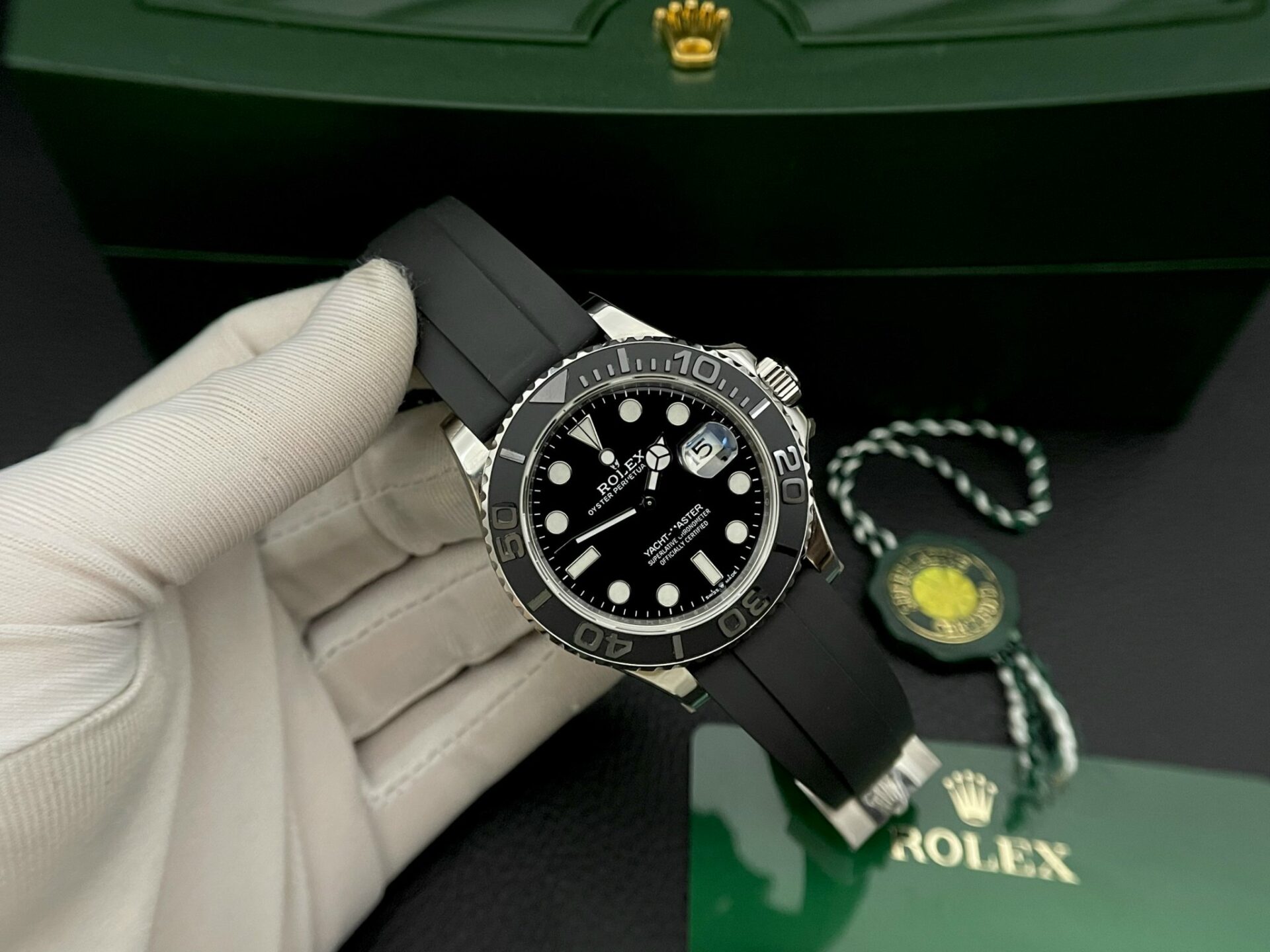 Rolex Replica 11 Watch Yacht-Master Swiss Movement Black Dial EW Factory 40mm