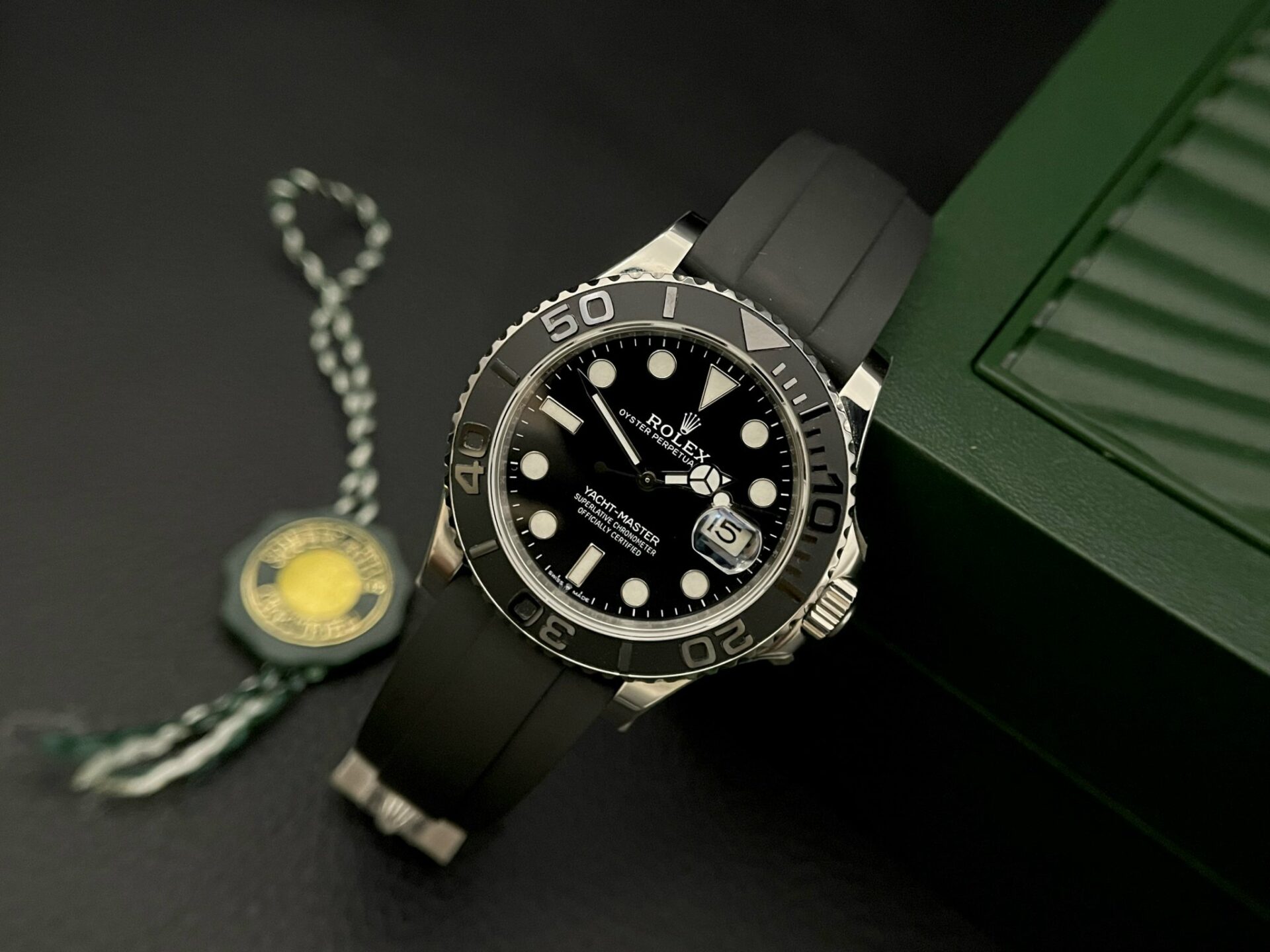 Rolex Replica 11 Watch Yacht-Master Swiss Movement Black Dial EW Factory 40mm