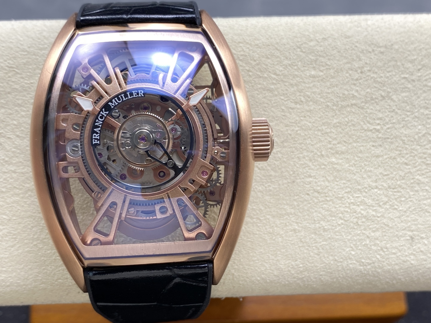 Franck Muller Curvex CX Grand Central Tourbillon Skeleton High End Watch Replicas Men s 36x53mm