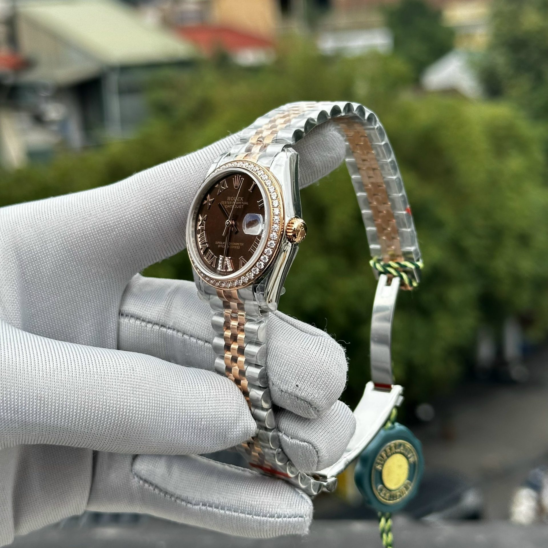 Rolex Replica 11 Watch DateJust Women s With Stone Benzene Jubilee Strap 31mm