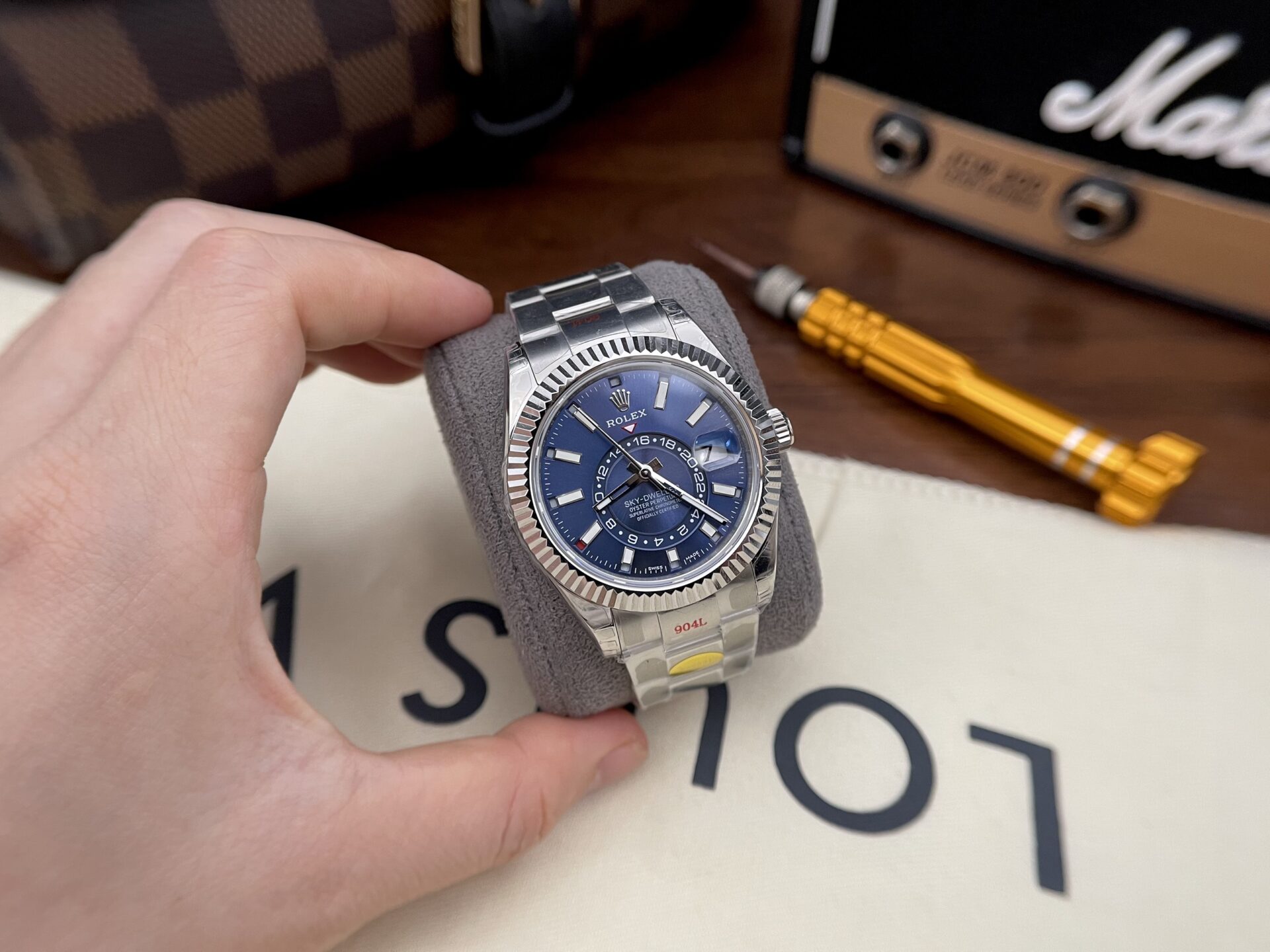 Rolex Replica 11 Watch Sky-Dweller 326934 Noob Factory Blue Dial Metal Strap 42mm
