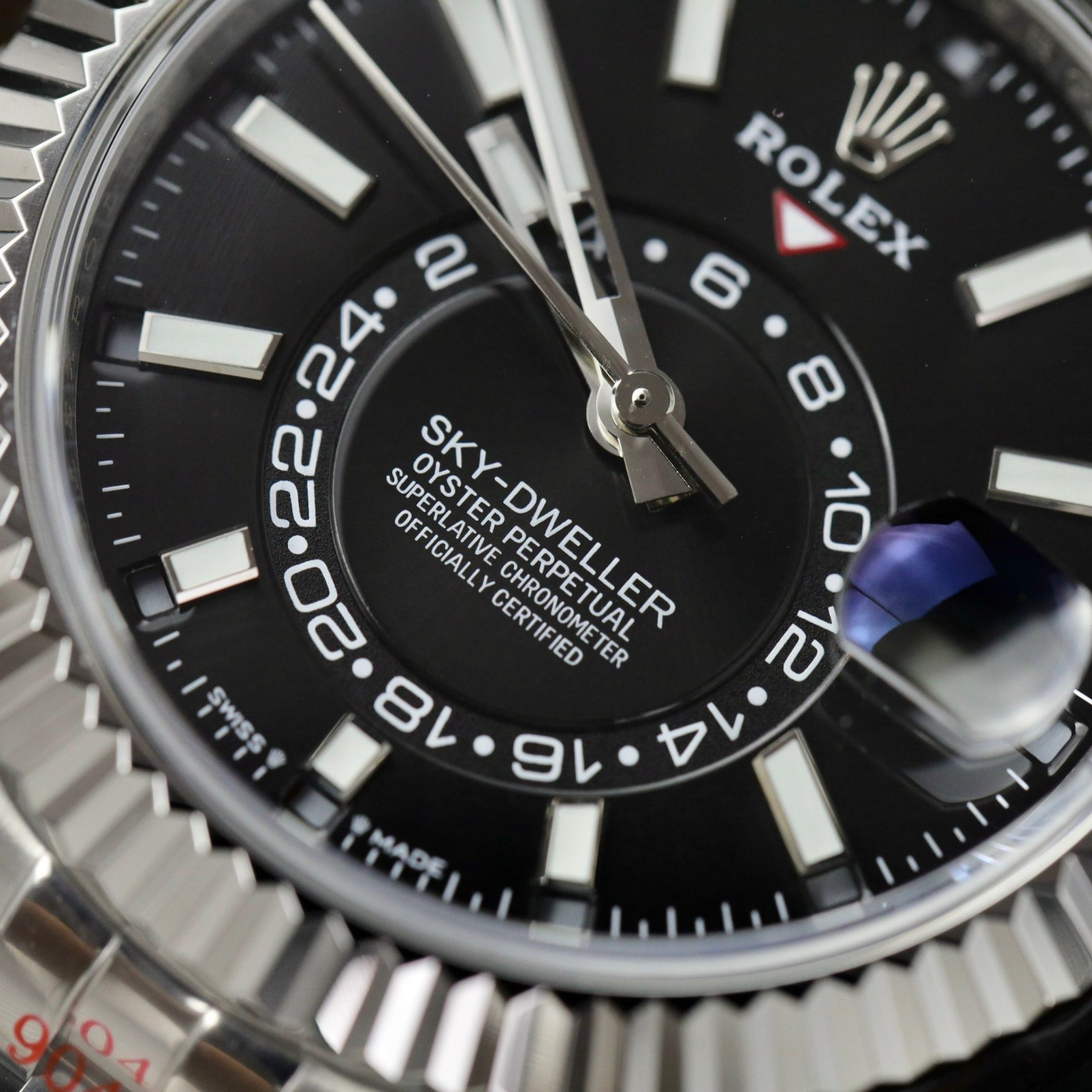 Rolex Sky-Dweller Rep 11 Watch Black Dial Jubilee Strap Highest Quality 42mm