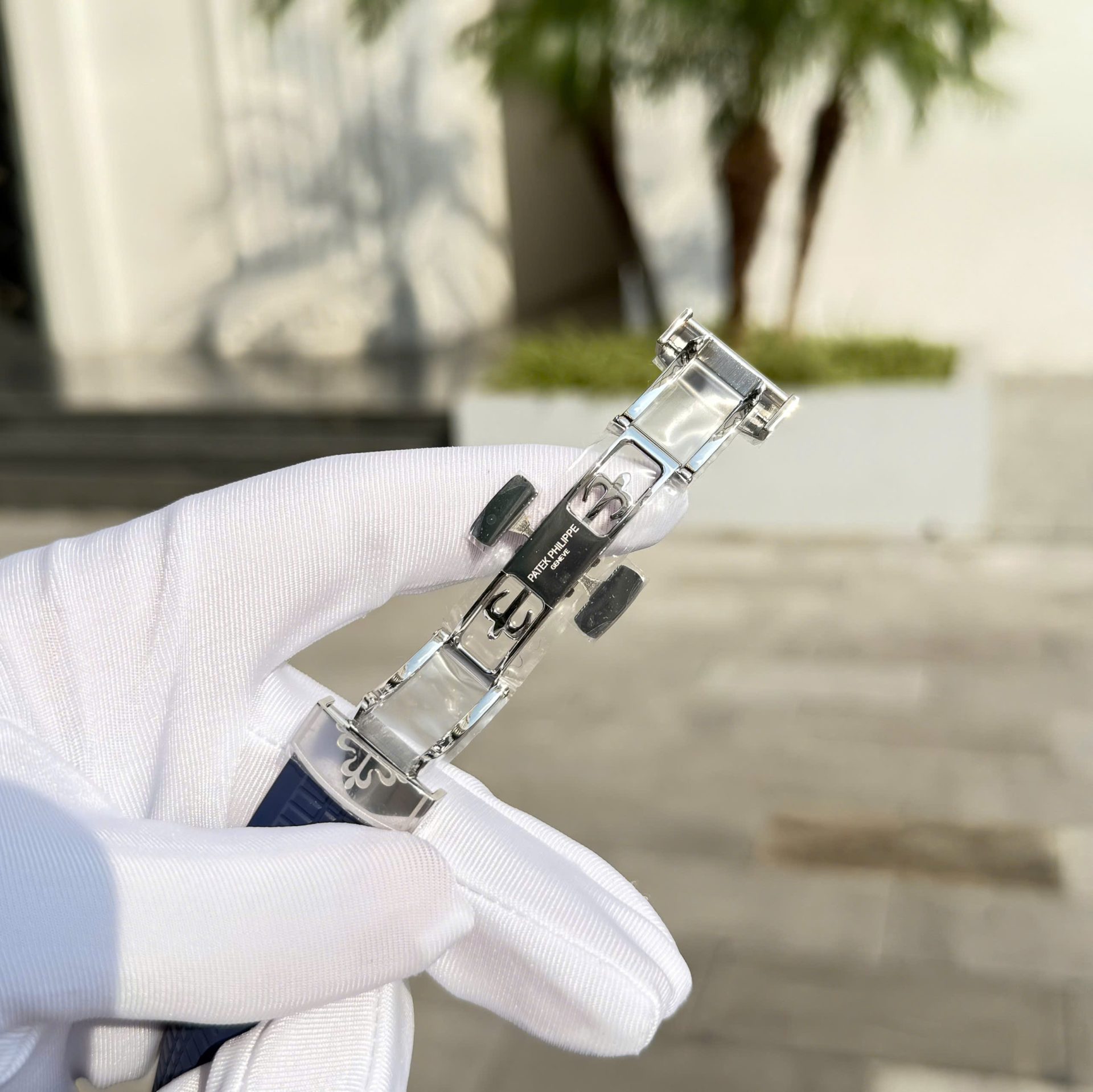 Patek Philippe Aquanaut 5168 Knock Off Watches Blue Dial Rubber Strap Custom BBF Factory 42,2mm