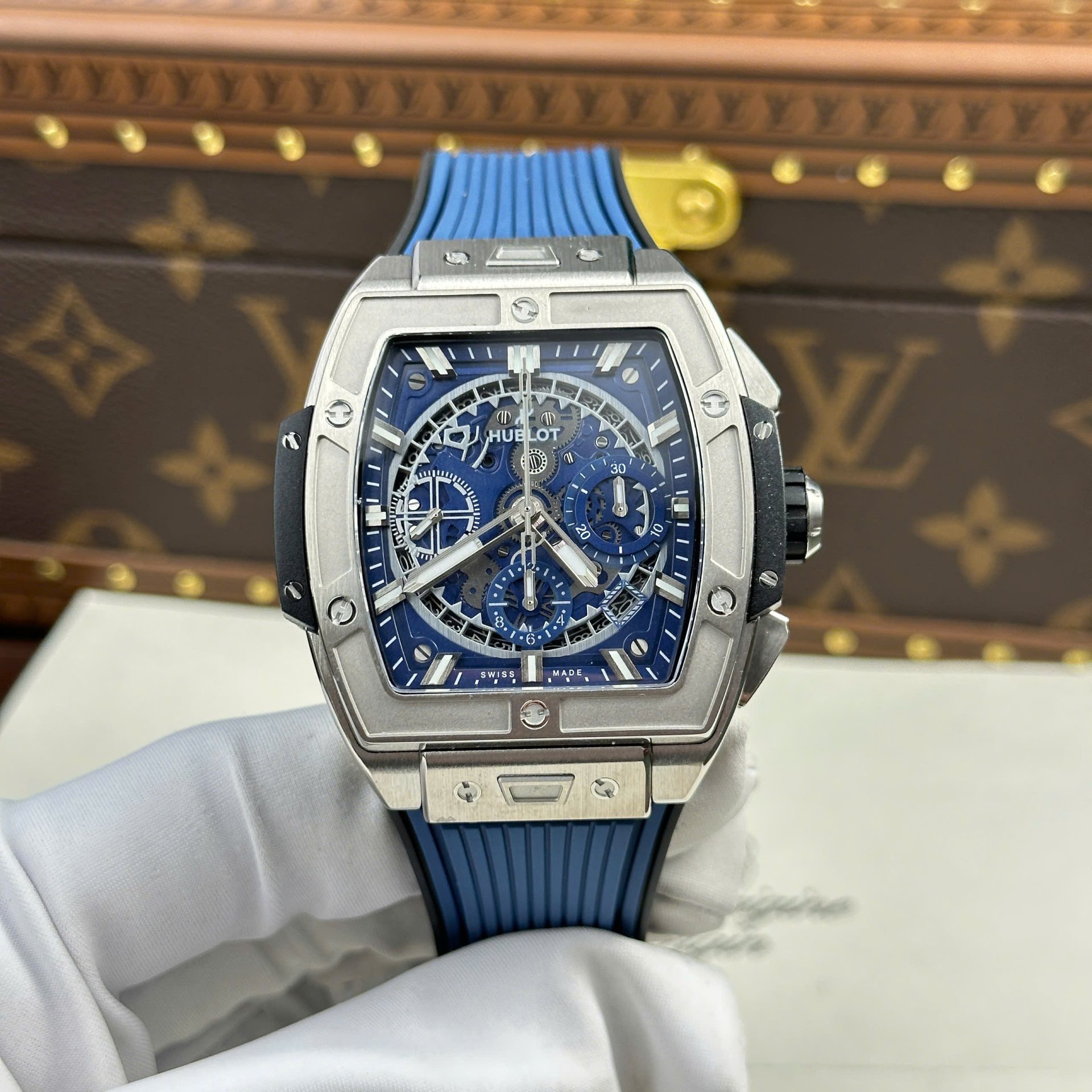 Hublot Spirit Of Big Bang Titanium Replica 11 Watch Blue BBF Factory 42mm
