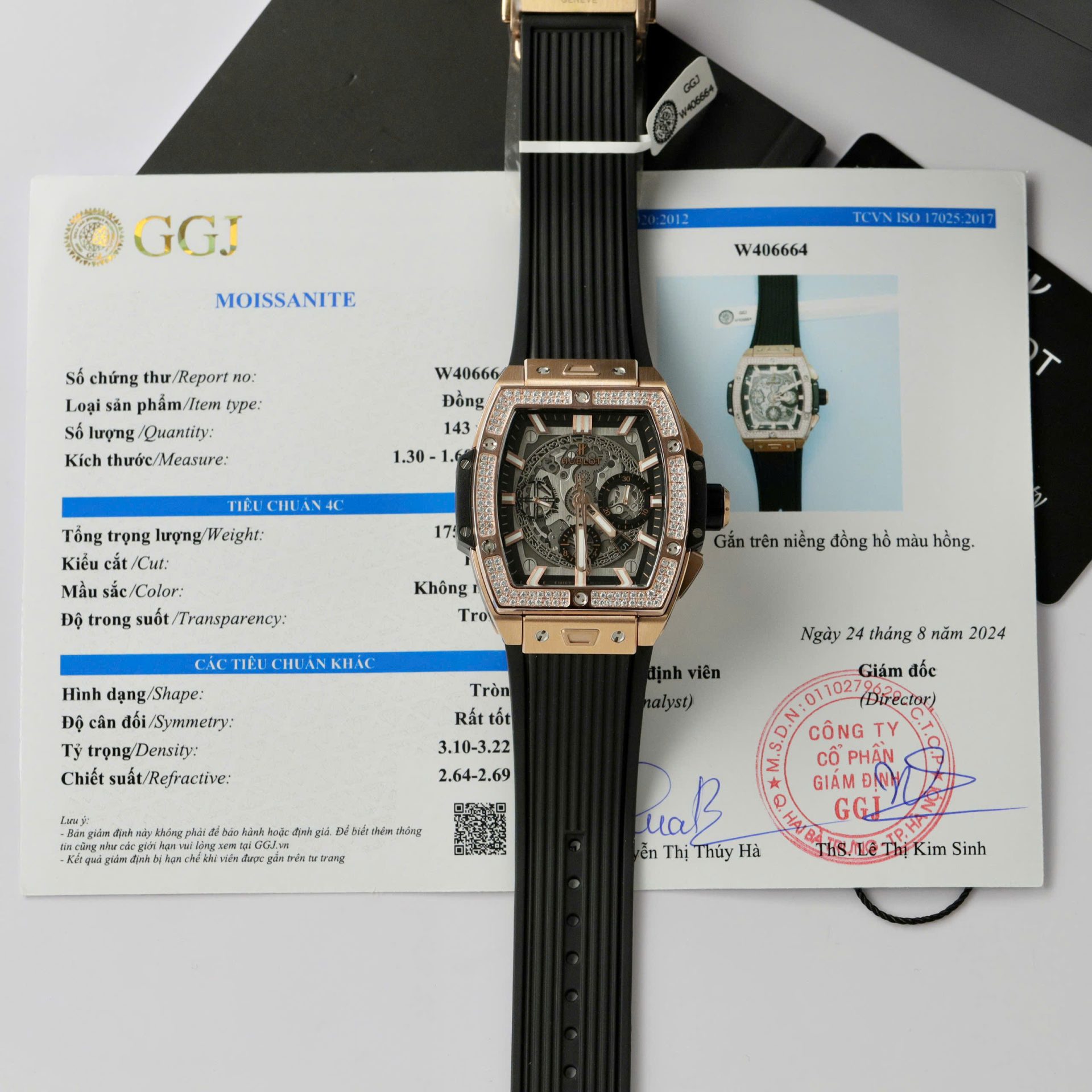 Hublot Spirit Of Big Bang King Gold Custom Moissanite Diamonds Hong Kong 42mm