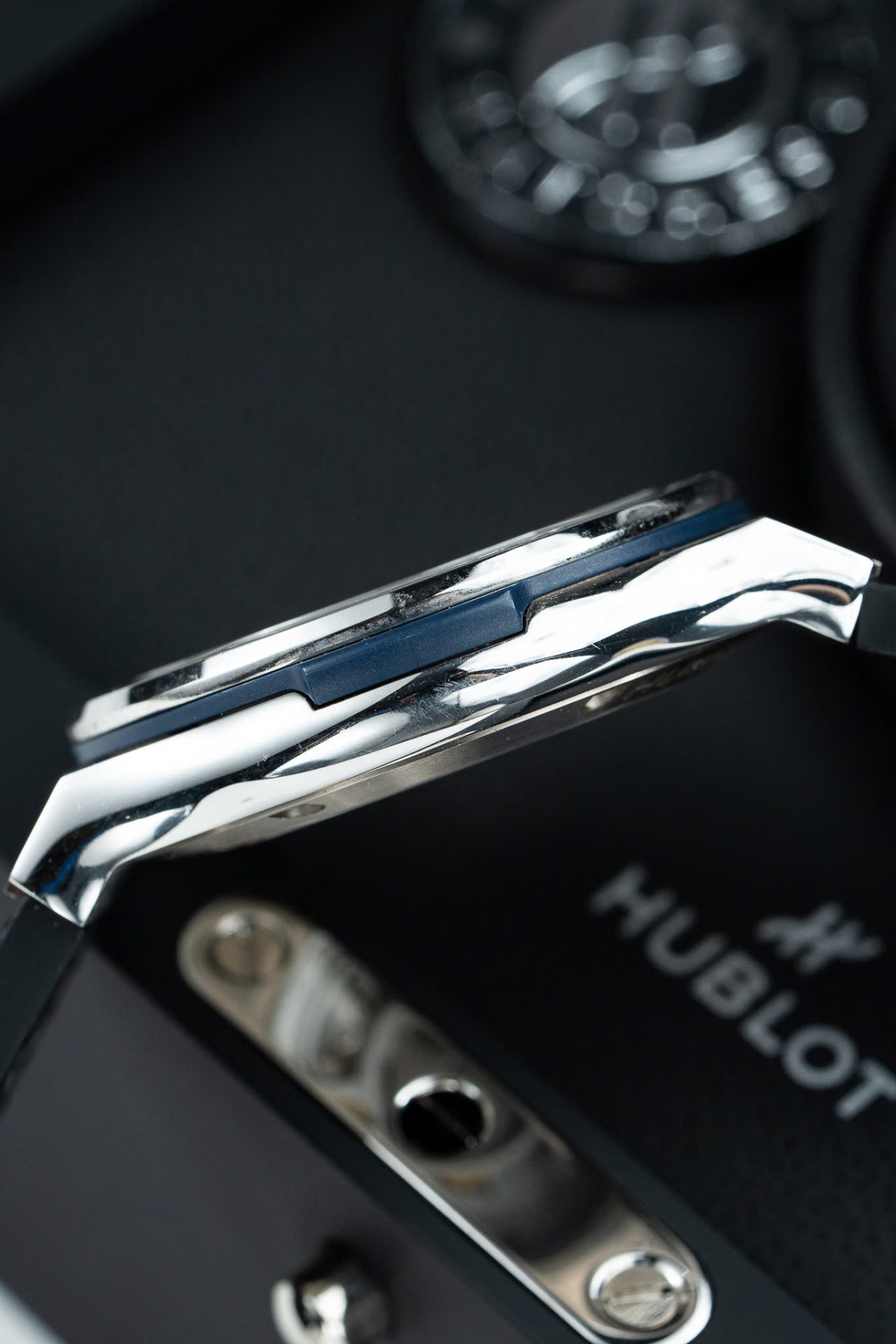 Hublot Classic Fusion Titanium Rainbow Refined Synthentic Gemstones Bezel Best Copy 42mm
