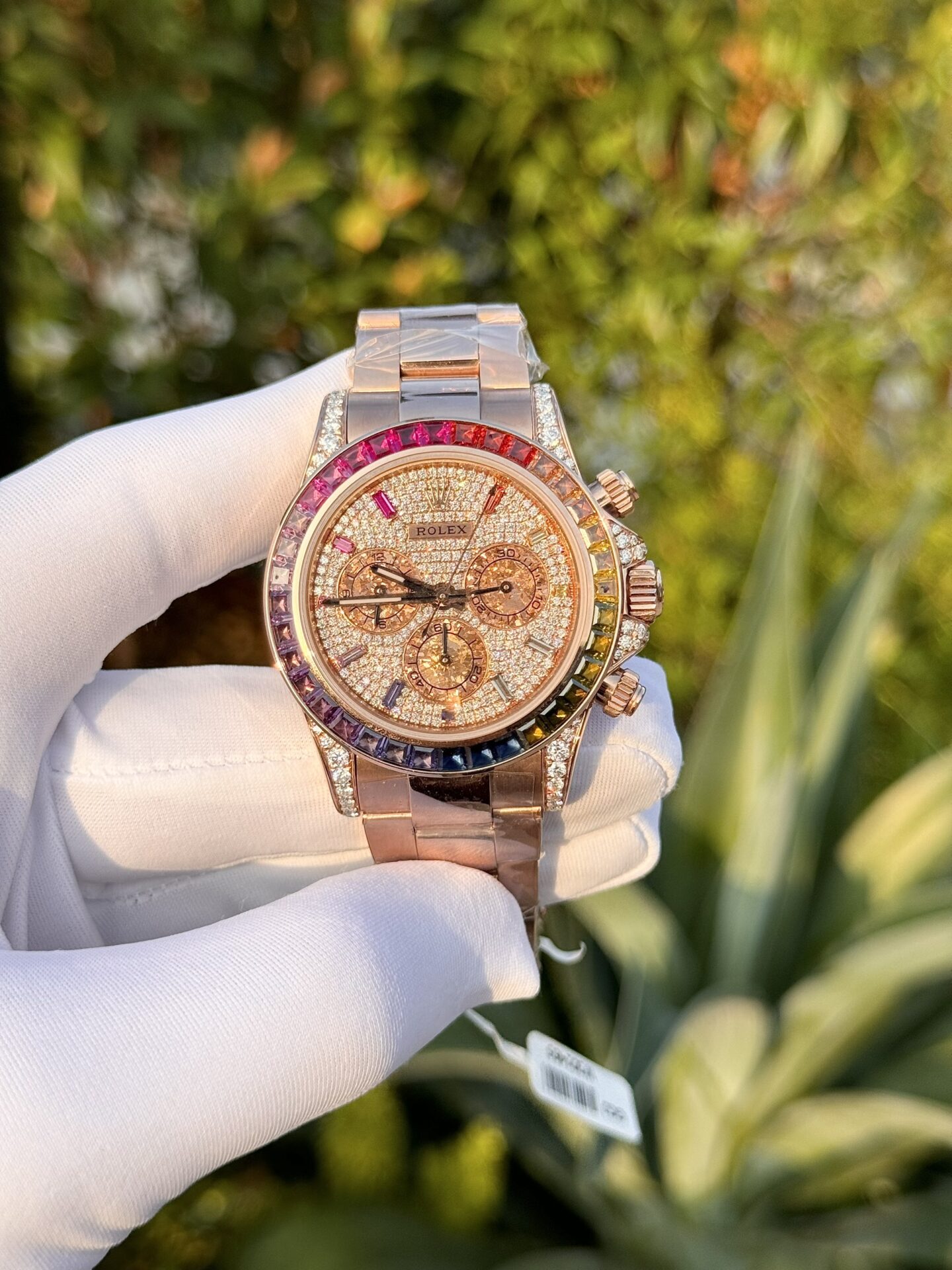 Rolex Replica 1:1 Watch Daytona Gold Wrapped Moissanite Diamond 40mm