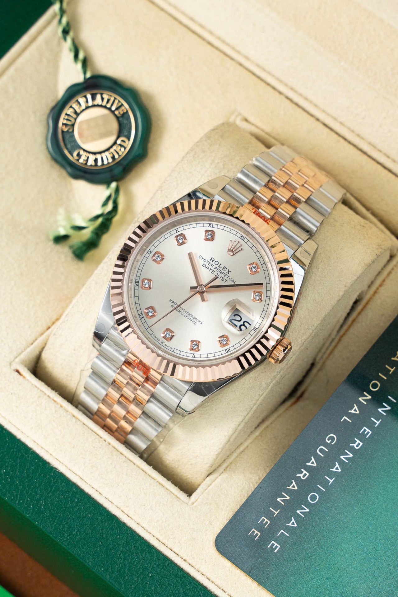 Rolex Copies Watch DateJust 126331 Dial Sundust Custom Gold Wrapped GM Factory 41mm