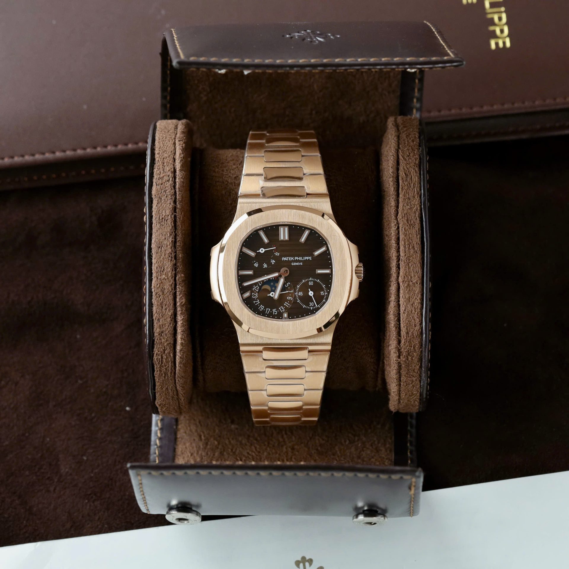 Patek Philippe Nautilus 5712R Replica Watch Dial Brown PPF Factory 40mm