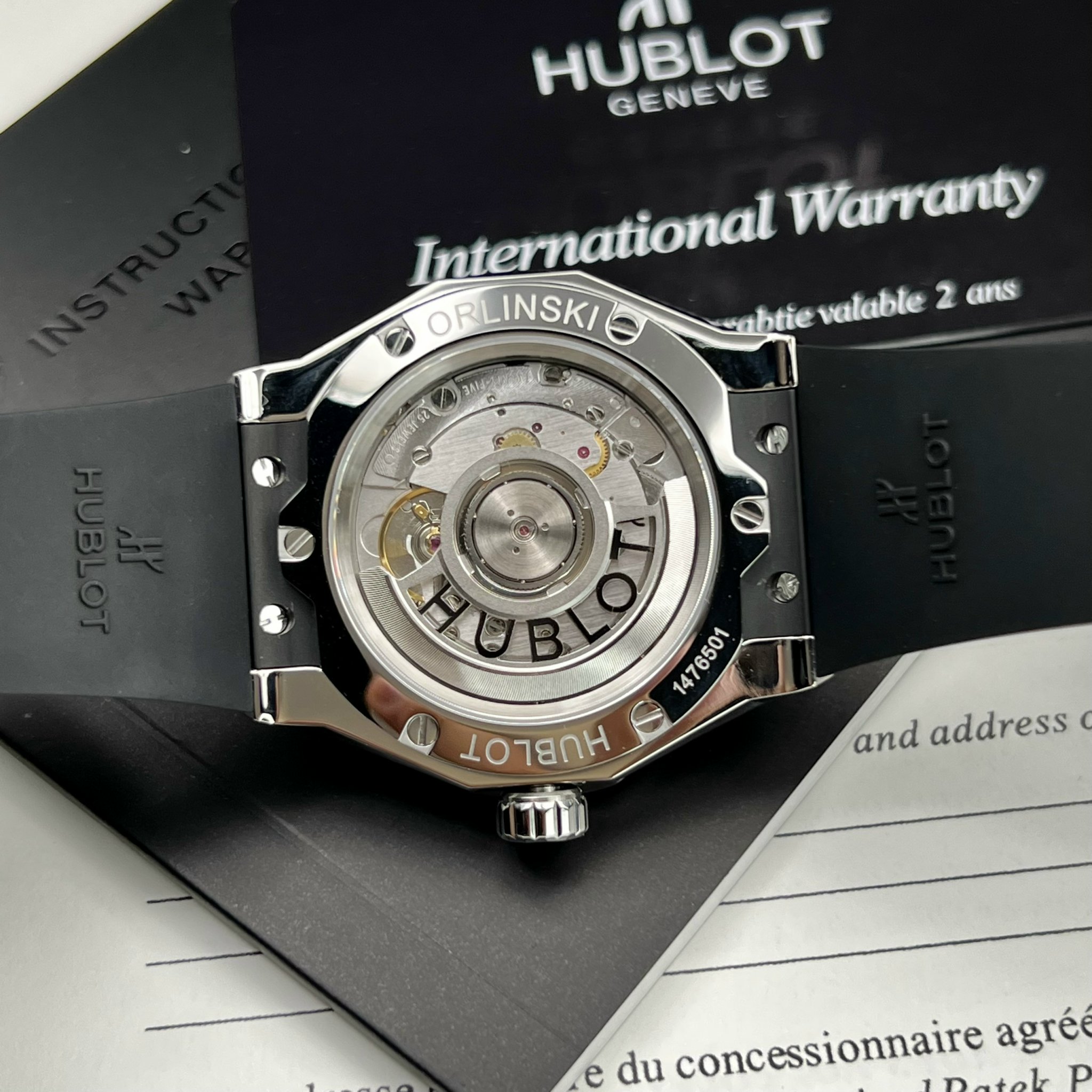 Hublot Replica Watch Classic Fusion Orlinski Full Diamonds Titanium Rubber Strap APS 40mm