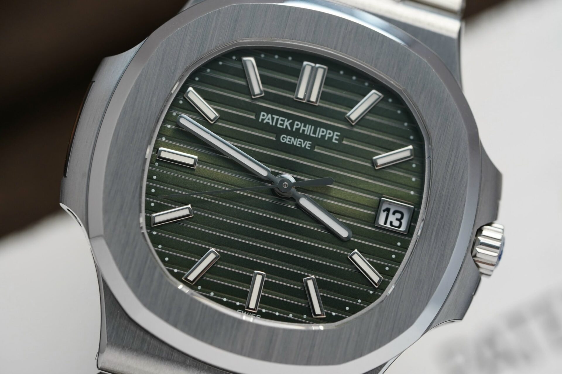 Patek Philippe Nautilus 5711 Green Dial Metal Strap Rep 1:1 Watch 3K 40mm
