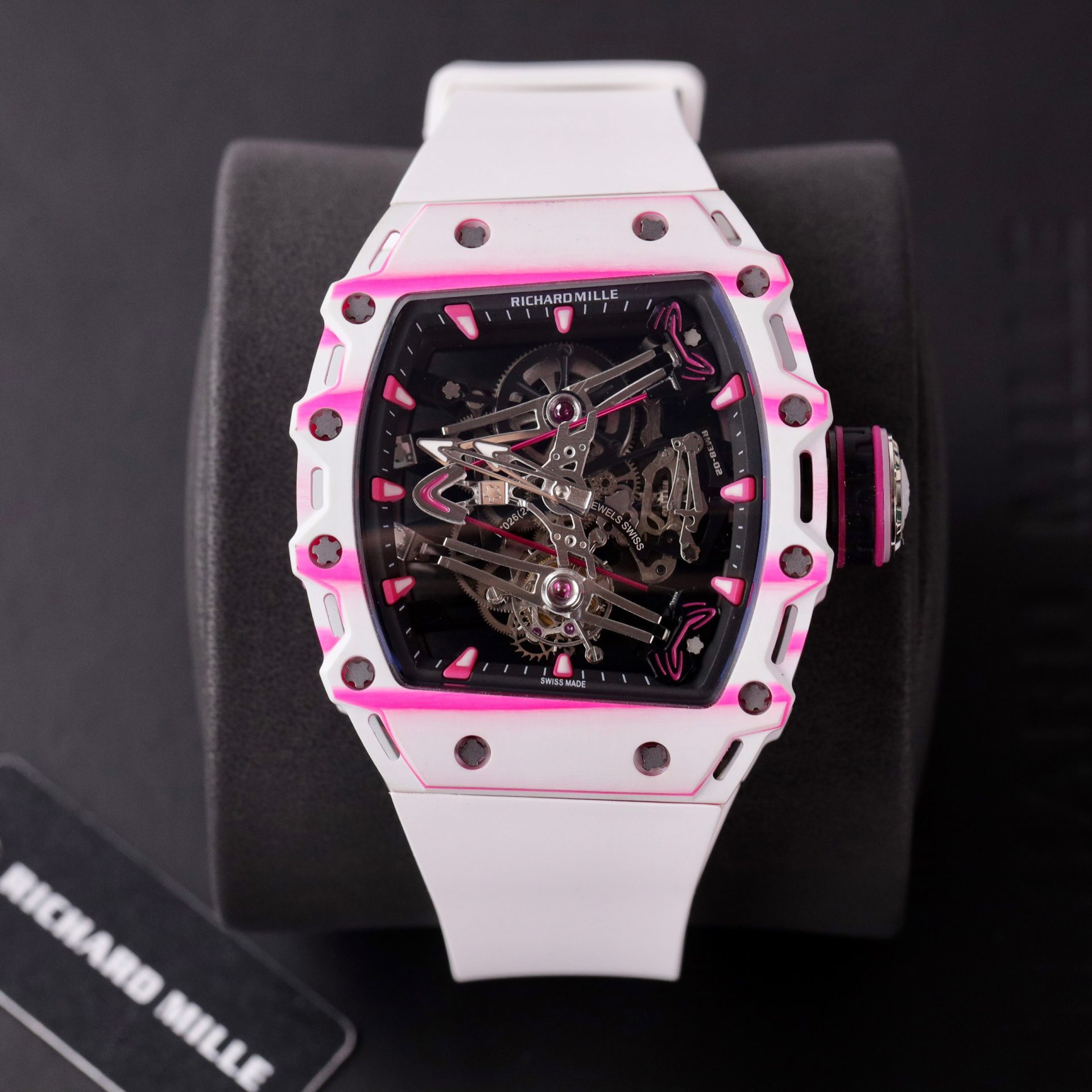 Richard Mille Replica 1:1 Watch RM38-02 Tourbillon Black Dial 43.7mm