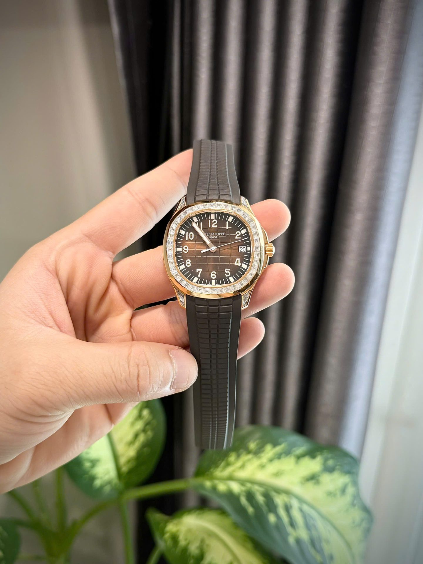 Patek Philippe Aquanaut 5167R Custom Gold Wrapped + Moissanite Diamonds 40mm