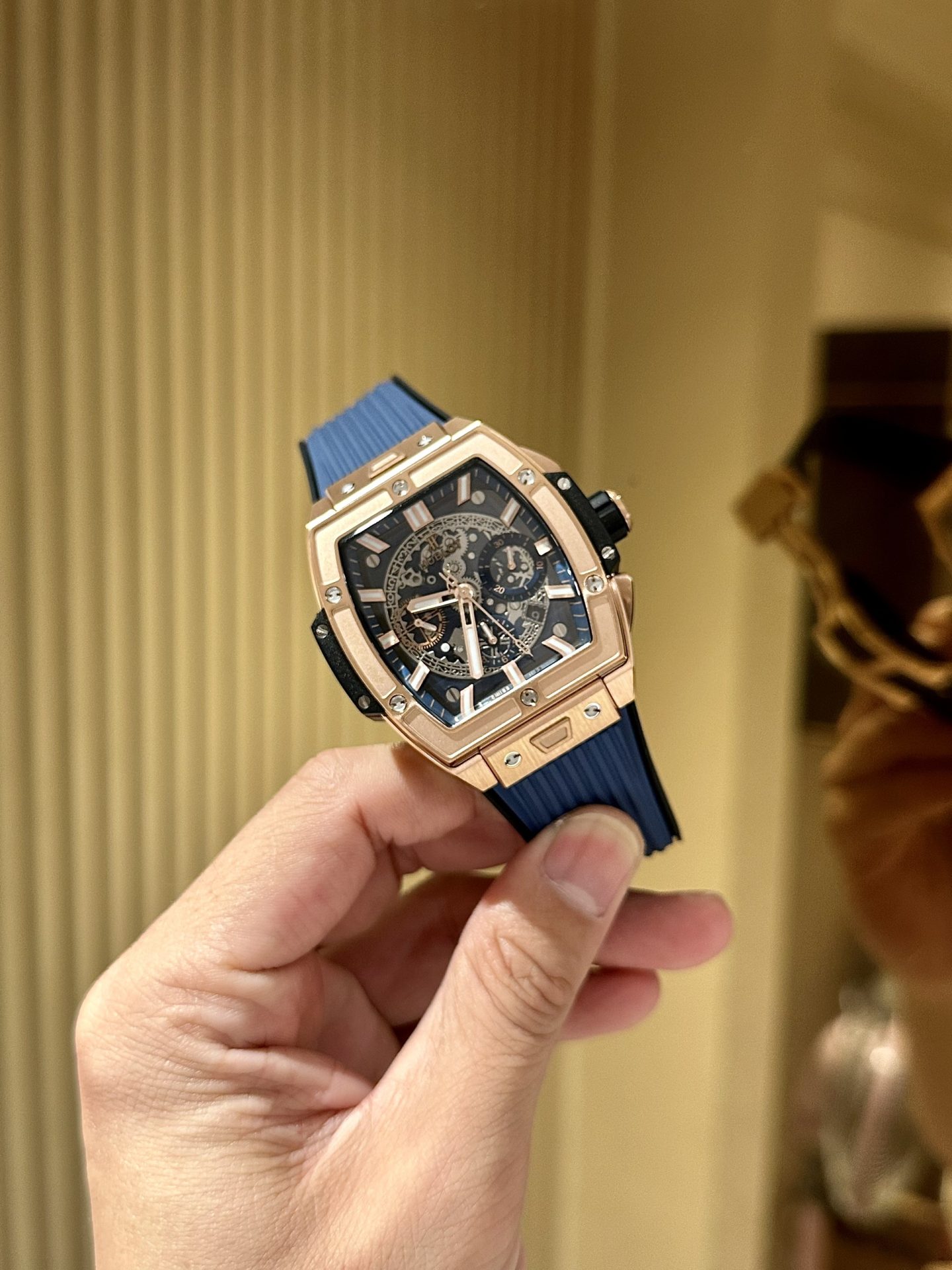Hublot Replica 1:1 Watch Spirit Of Big Bang Blue Chronograph King Gold 42mm