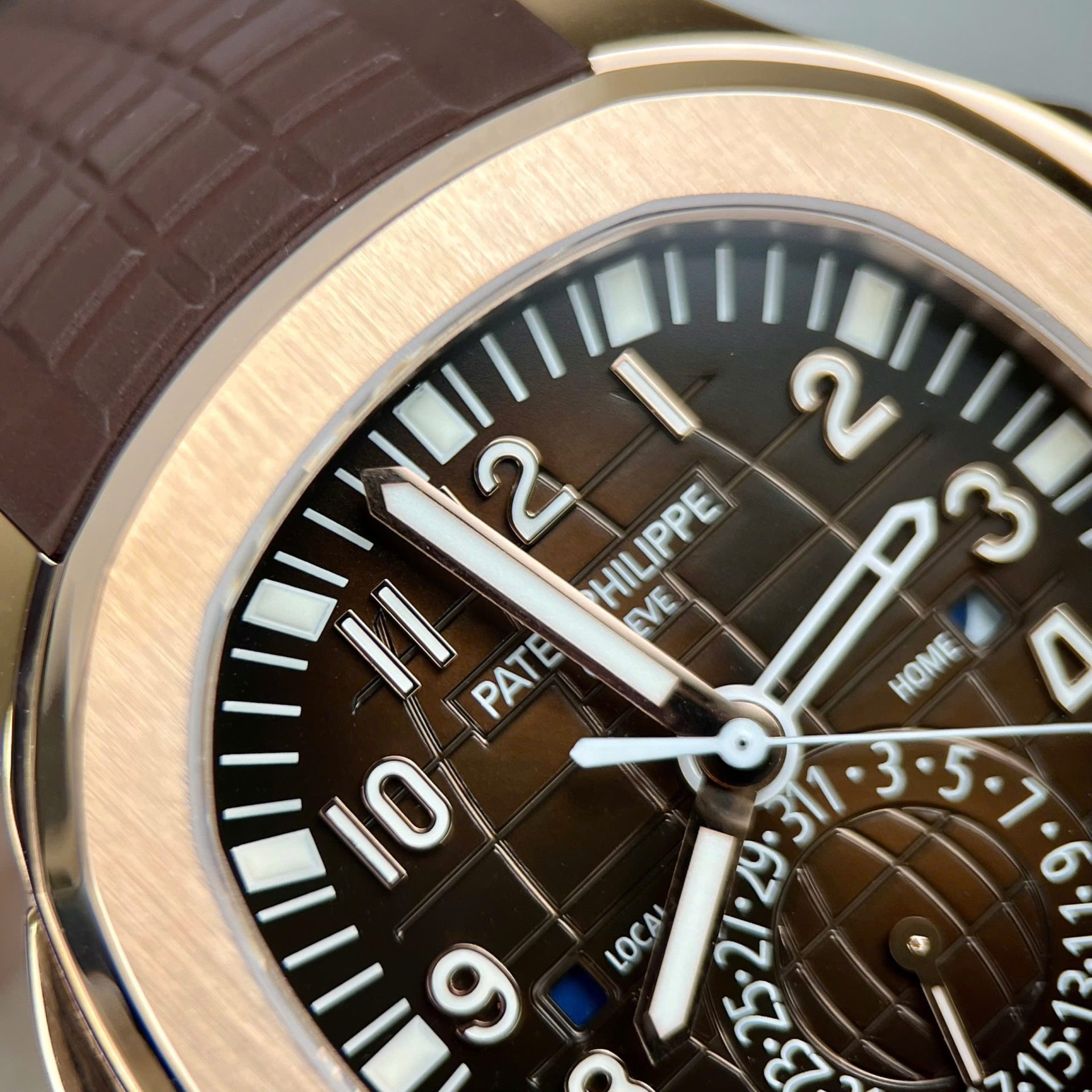 Patek Philippe Aquanaut 5164 Brown Dial Custom 18K Gold Wrapped 40.8mm