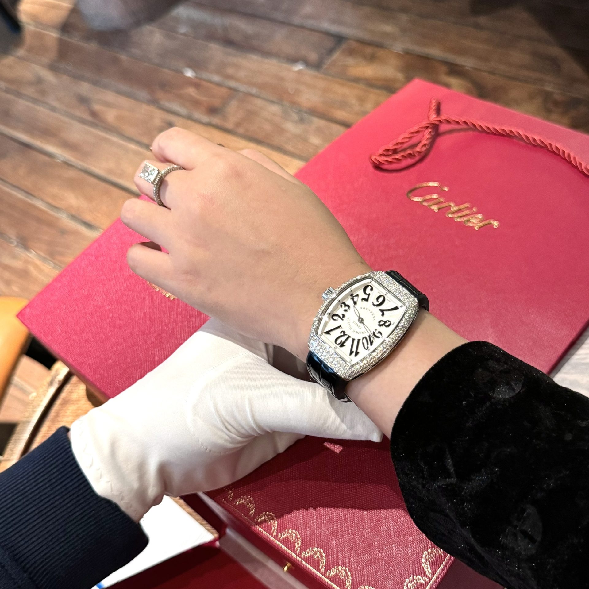 Franck Muller V32 Best Replica Watch Diamonds Moissanite Custom 36mm