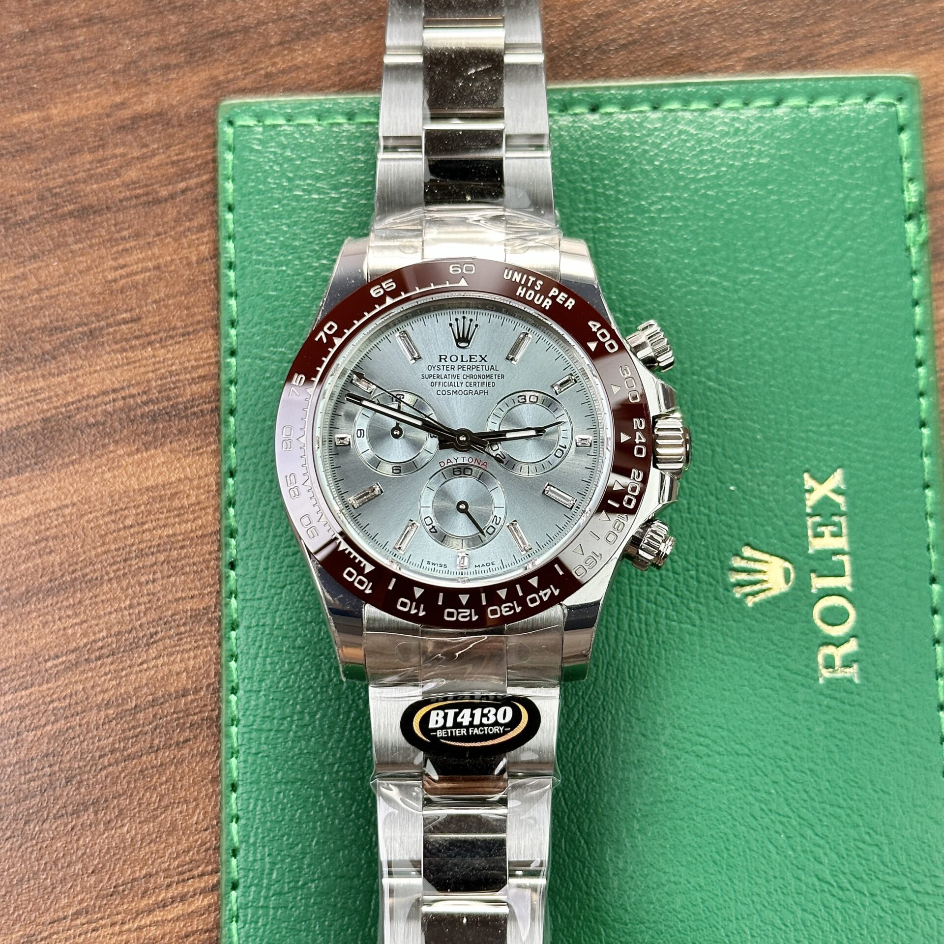 Rolex Daytona 126506 Ice Blue Metal Strap Replica Watch BT Factory 40mm