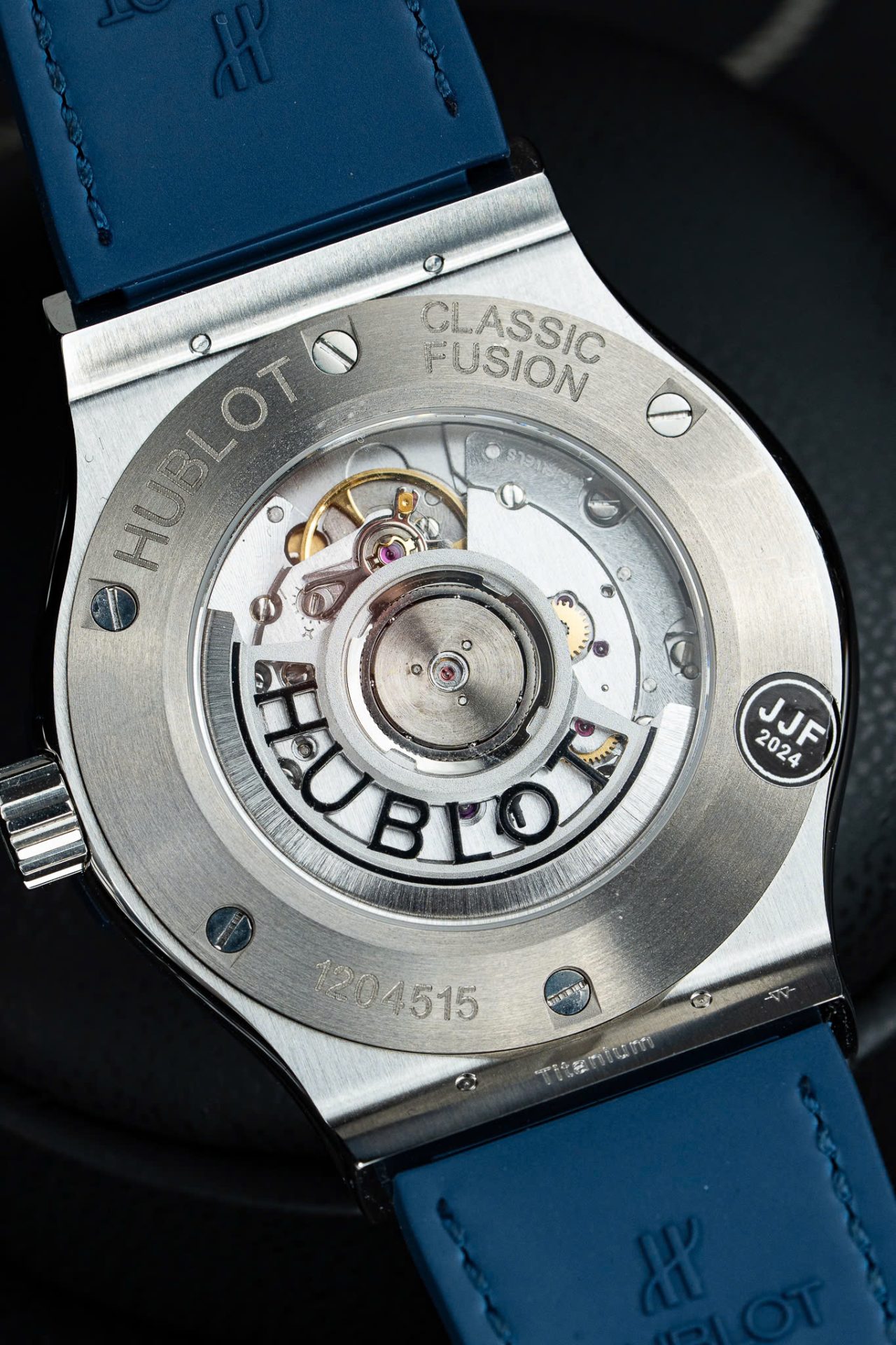 Hublot Classic Fusion Titanium Rainbow Refined Synthentic Gemstones Bezel Best Copy 42mm