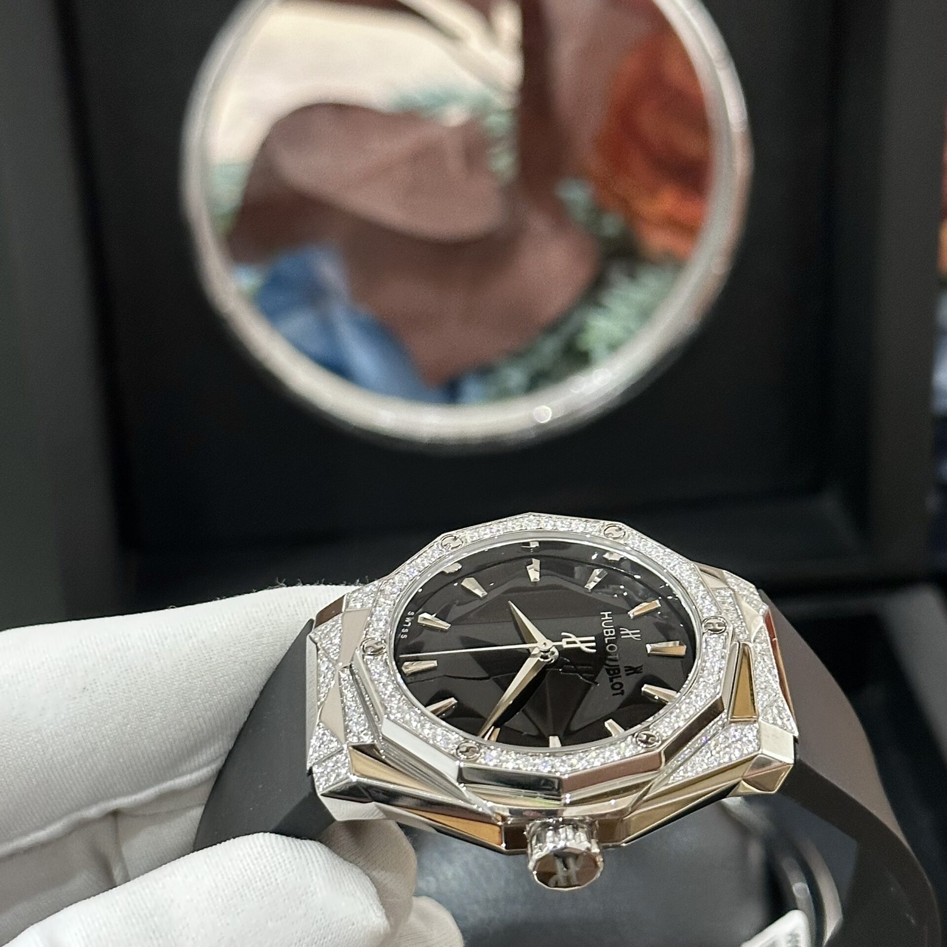 Hublot Orlinski Black With Moissanite Diamond Replica 1:1 Watch 40mm