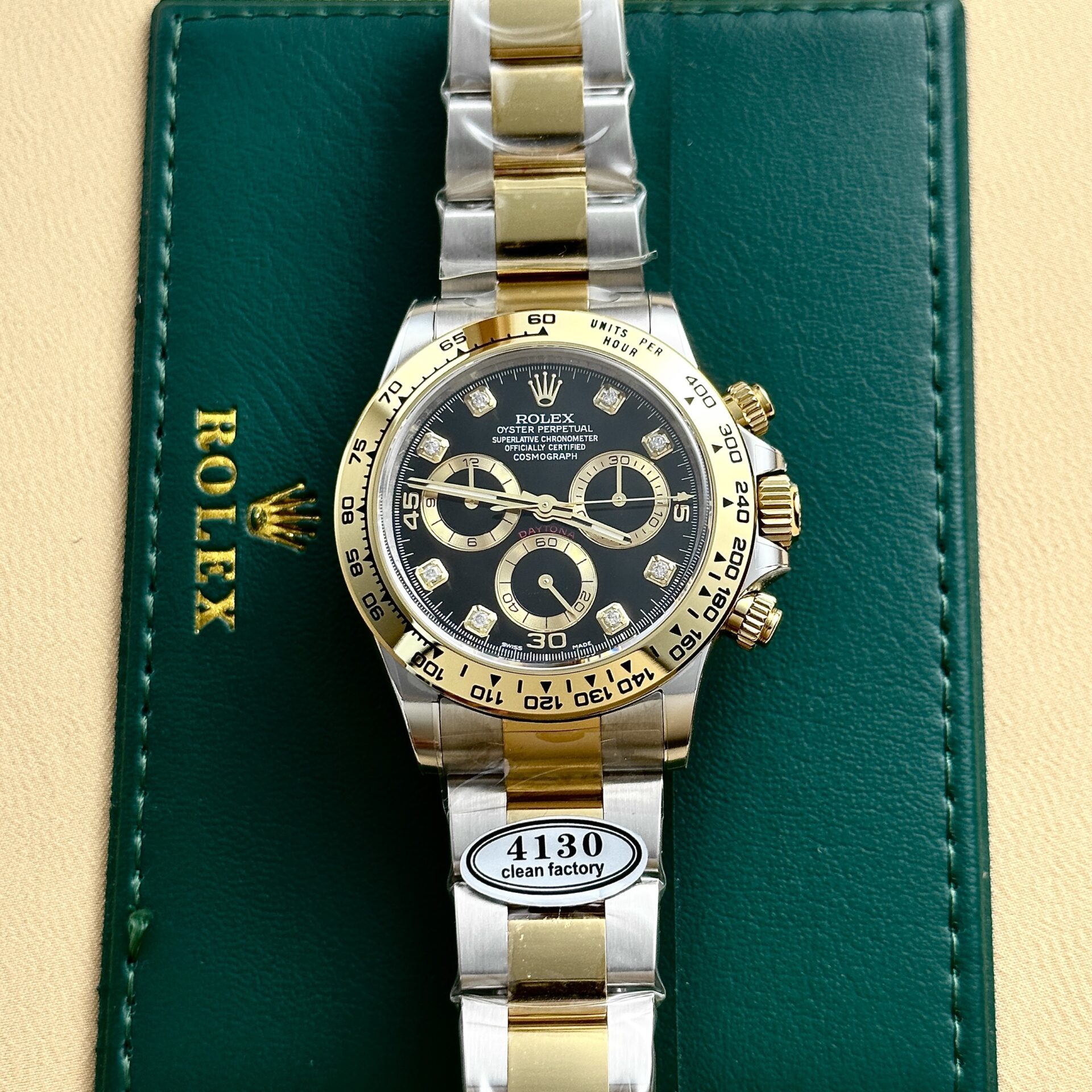 Rolex Replica 1:1 Watch Daytona 126508 Black Dial Demi Strap Factory Clean 40mm