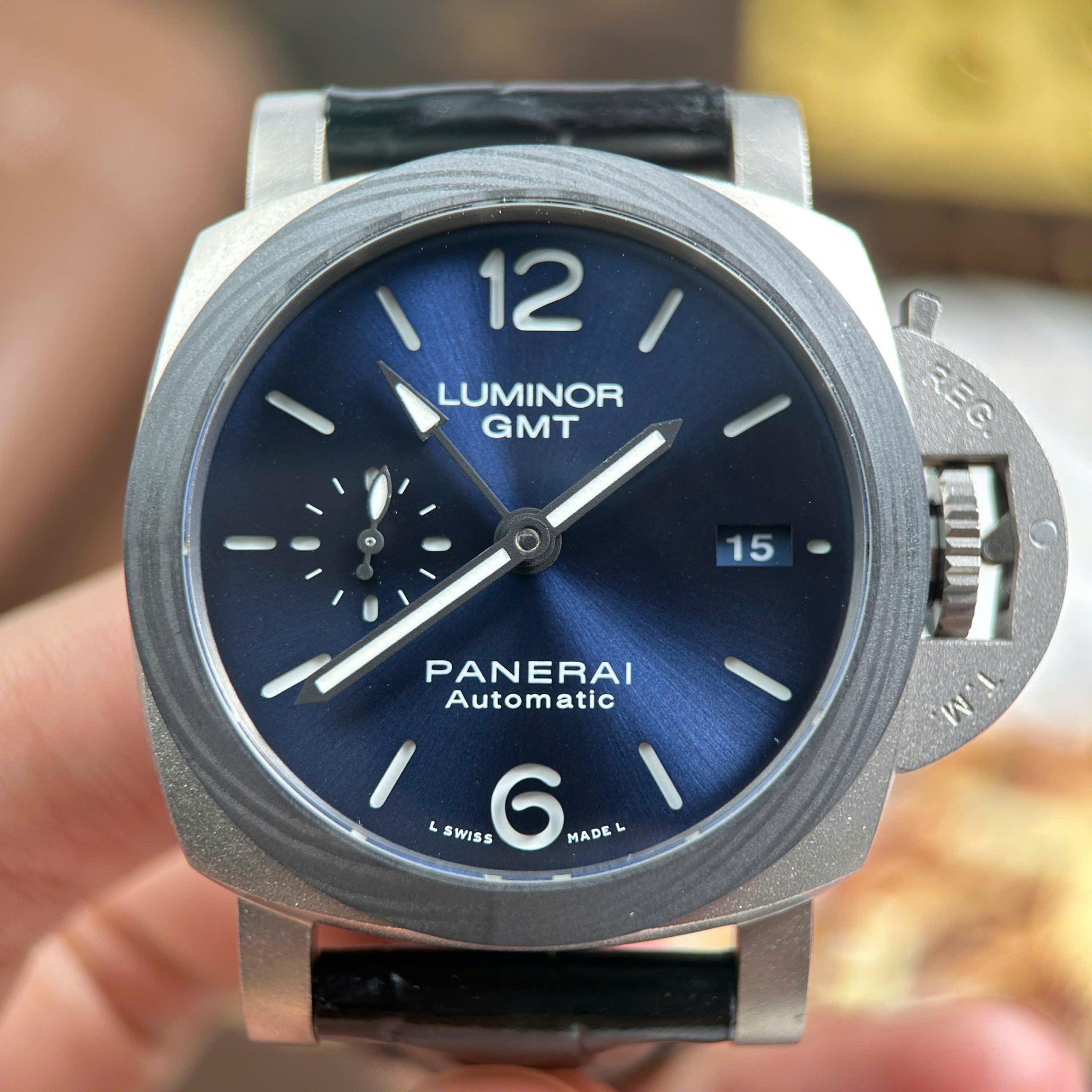 Panerai Luminor GMT PAM1279 Replica Watches Automatic Movement Leather Strap VS Factory 42mm