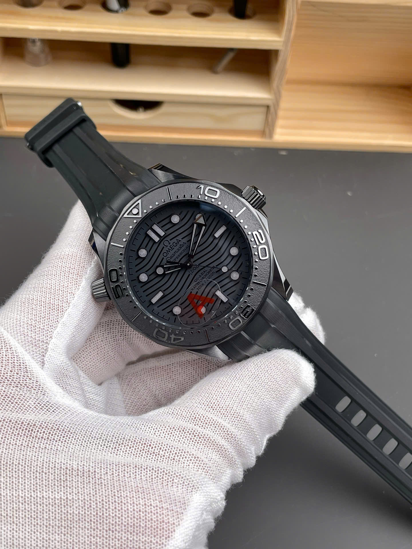 Omega Seamaster Diver 300M Black Black Ceramic Luxury Fake Watches VS Factory Men s 42mm