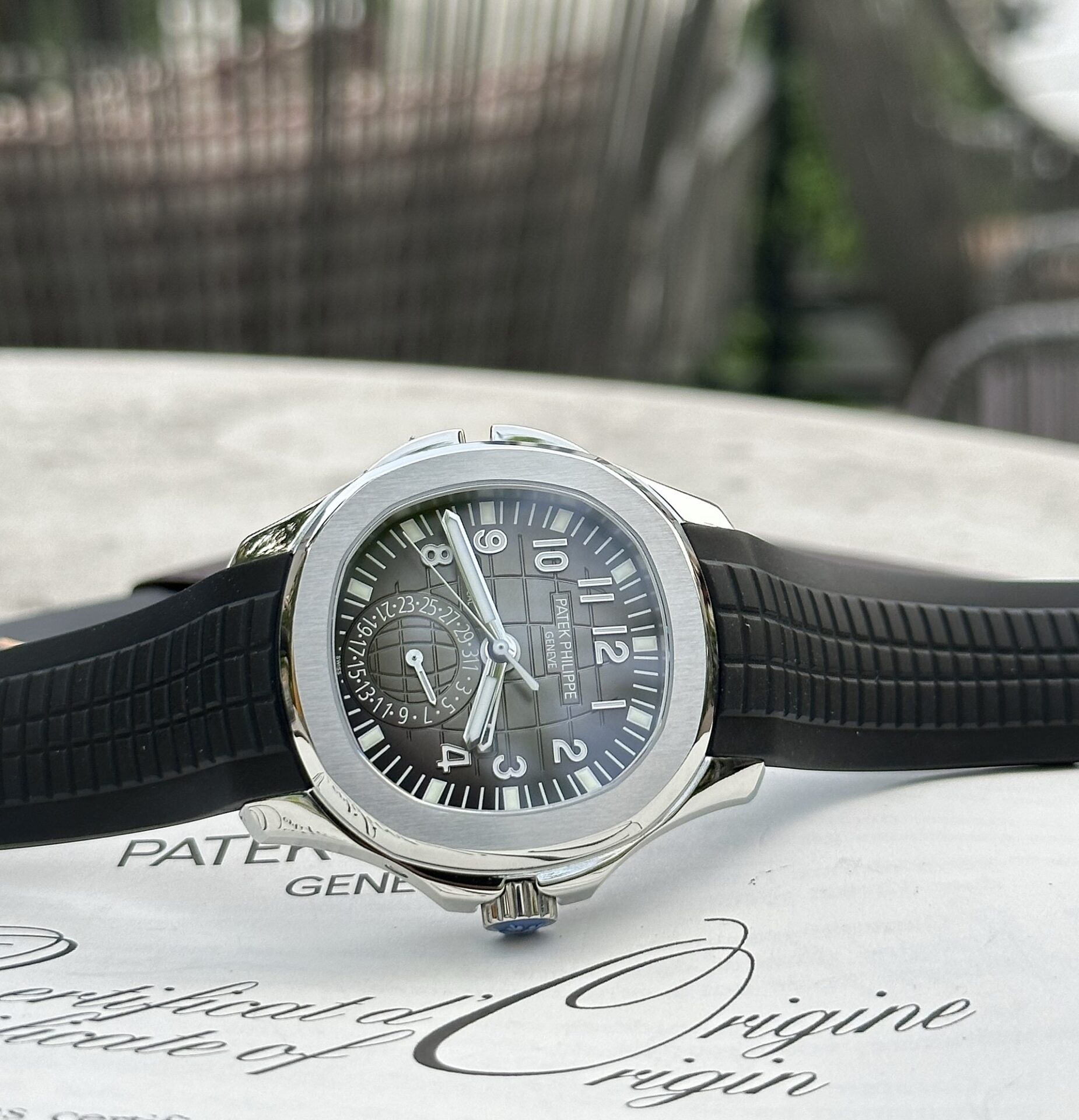 Patek Philippe Aquanaut 5164A Best Replica Watch Gray Dial ZF Factory 40.8mm