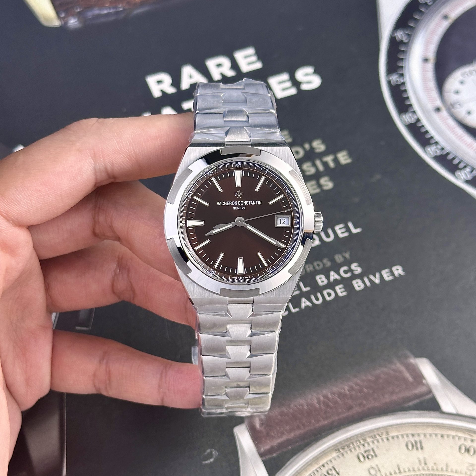 Vacheron Constantin Replica 11 Watch Overseas 4500V Brown Dial Factory PPF 41mm