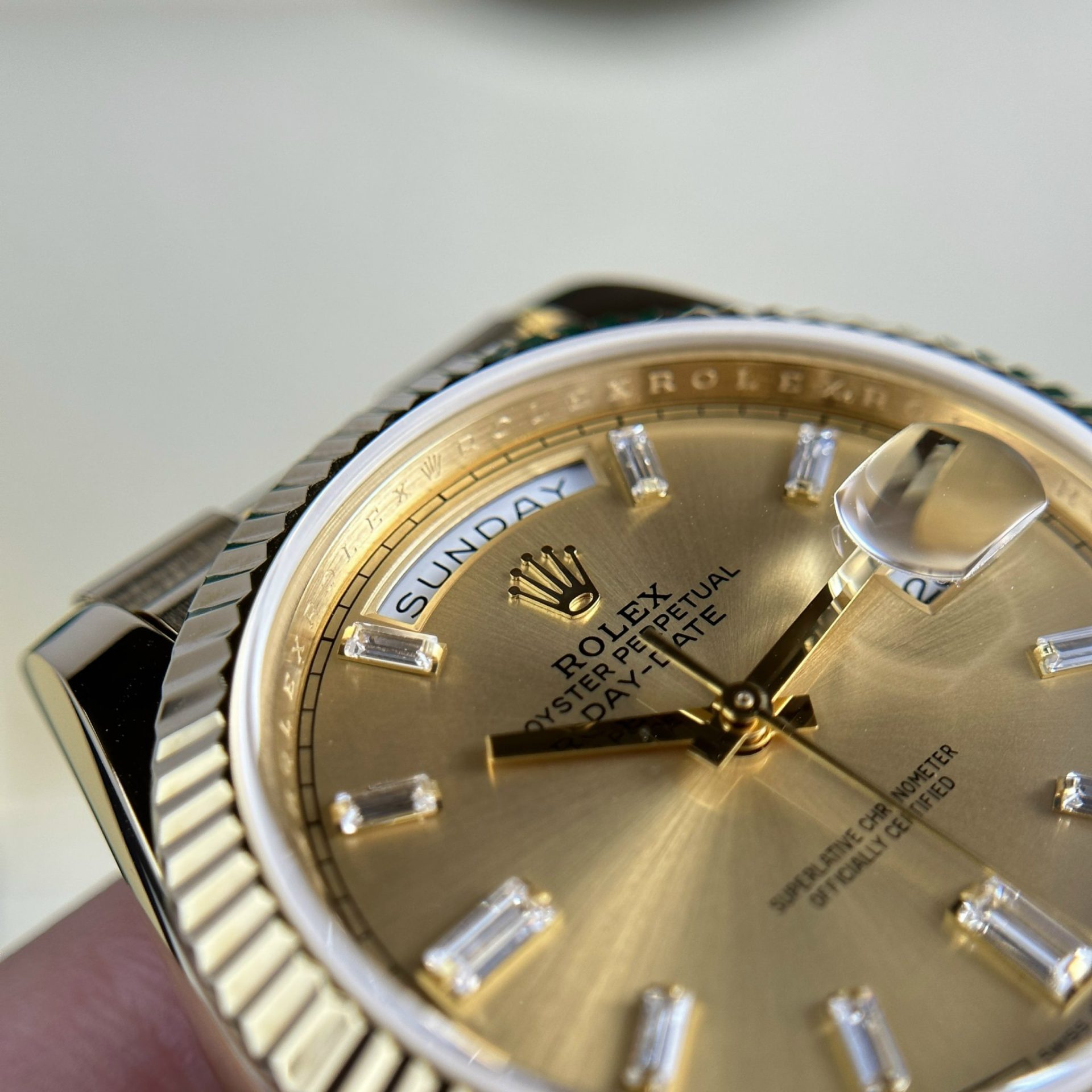 Rolex Replica 1:1 Watch Day-Date 228238 Gold Wrapped 18K Yellow Gold 178 grams GM Factory 40mm