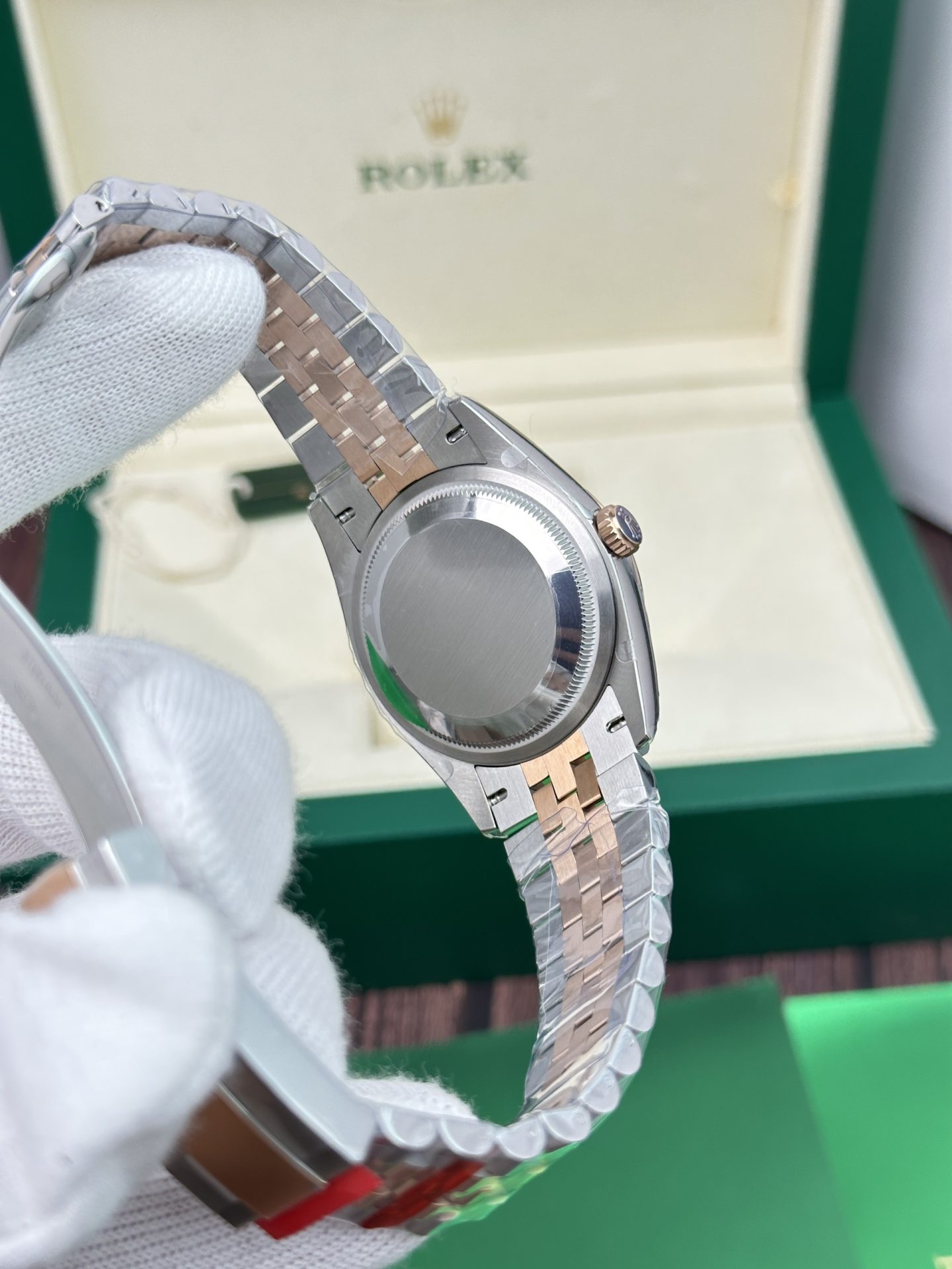 Rolex Replica 11 Watch Datejust Rose Gold Plated Chocolate Dial EW Factory 36mm