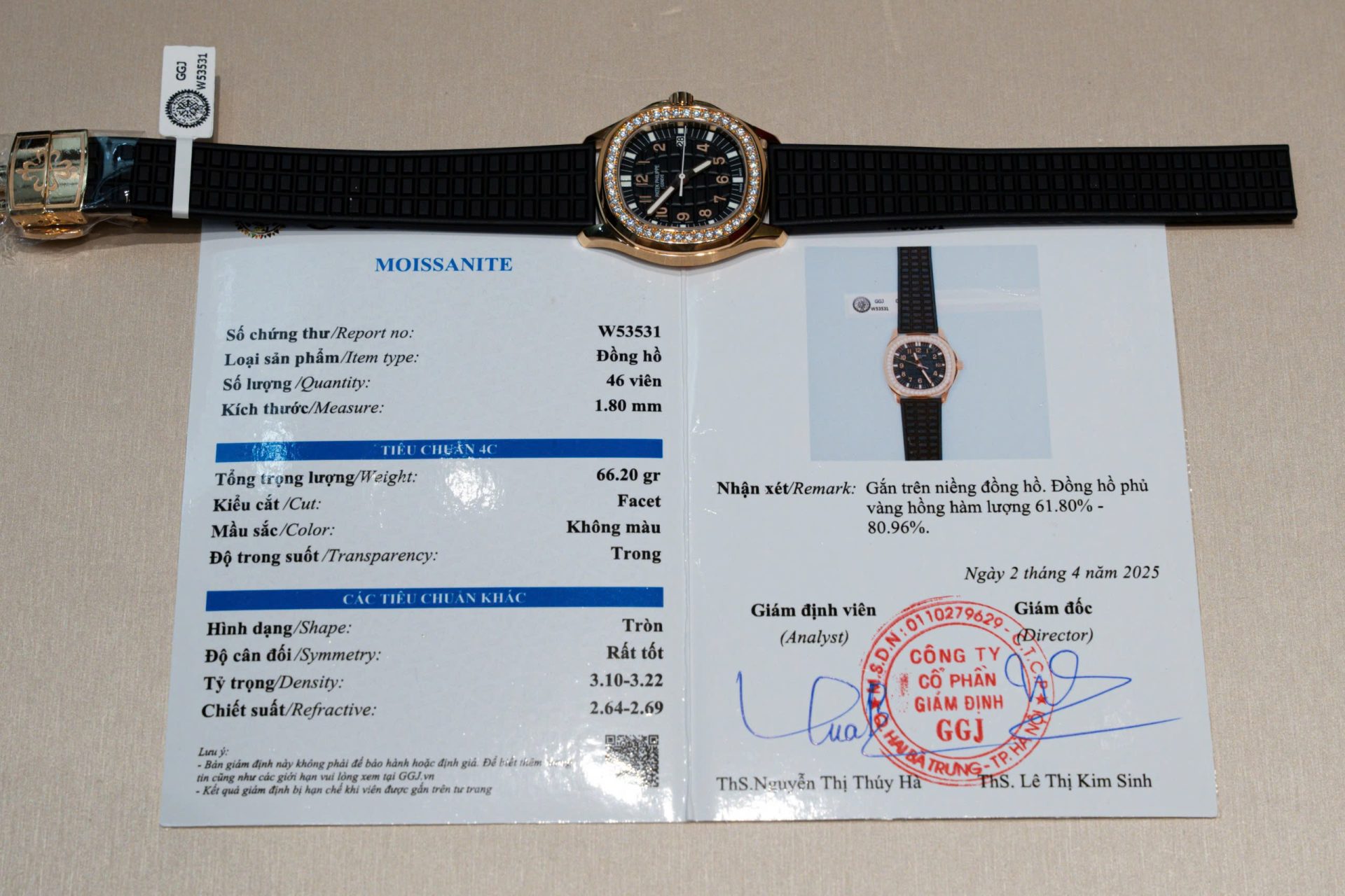 Patek Philippe Aquanaut 5067 Replica Watch Bezel Moissanite Diamonds PPF Factory 35.6mm