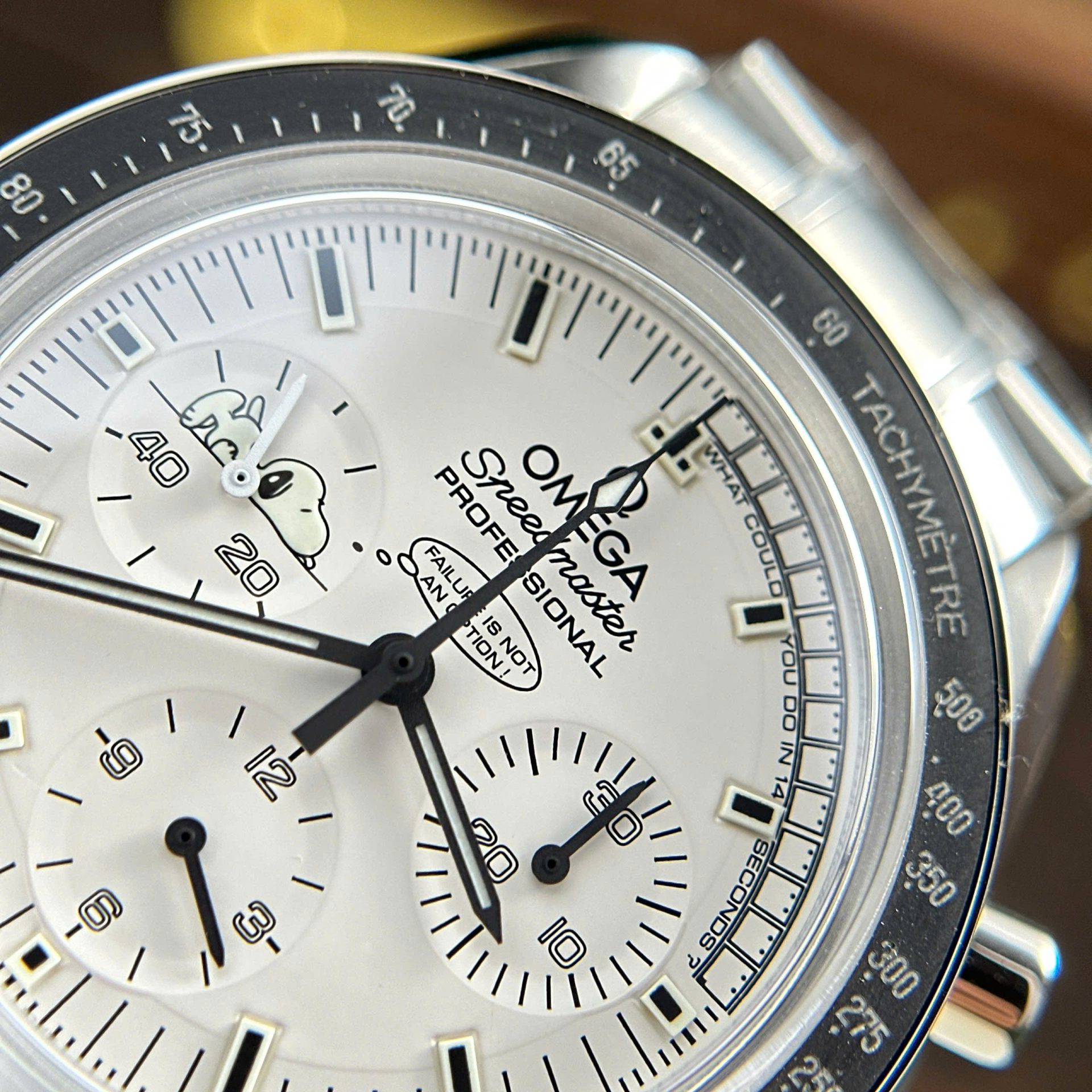 Omega Speedmaster Apollo 13 Silver Snoopy Imitation Watches Metal Wire OM Factory 42mm