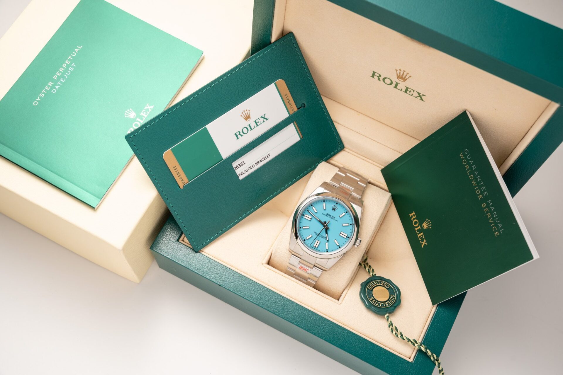 Rolex Replica 11 Watch Oyster Perpetual Ice Blue Dial King Factory 41mm