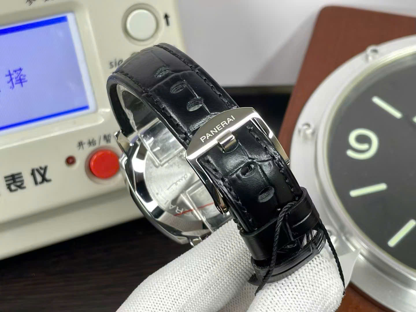 Panerai Knock Off Watches Luminor Due PAM1387 Black Leather Strap VS Factory 42mm