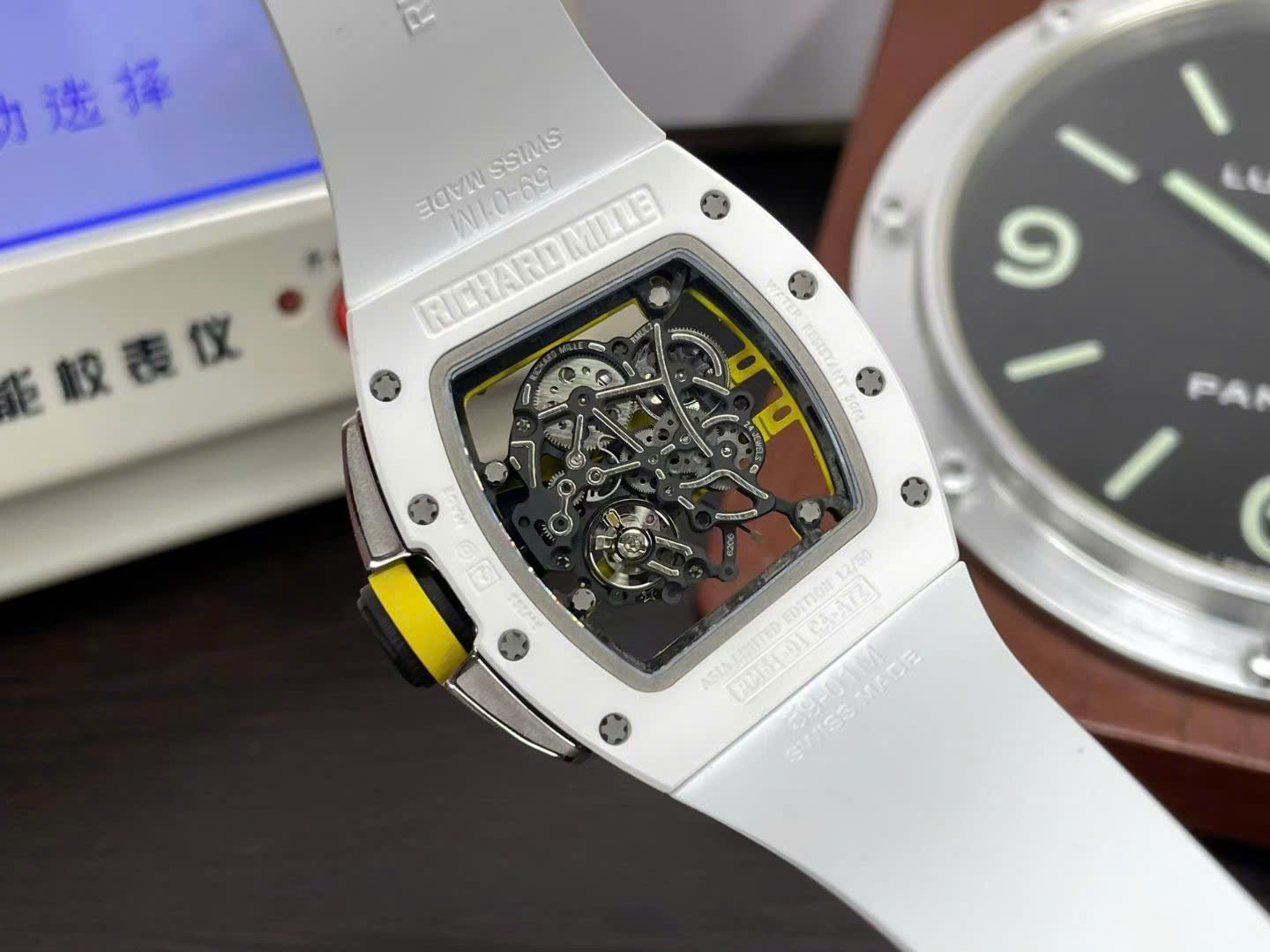 Richard Mille High End Watch Replicas RM61-01 Yohan Blake White Ceramic ZF Factory 43x50mm